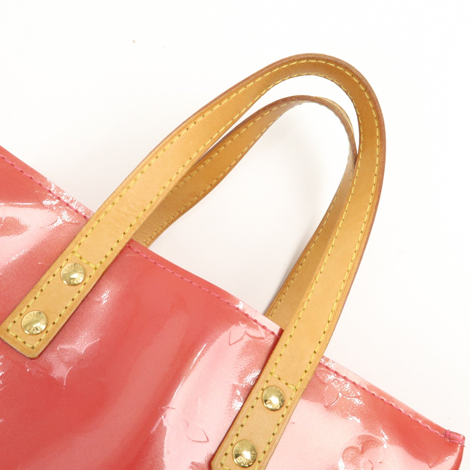 Louis Vuitton Monogram Vernis Lead PM Hand Bag Framboise M9132F