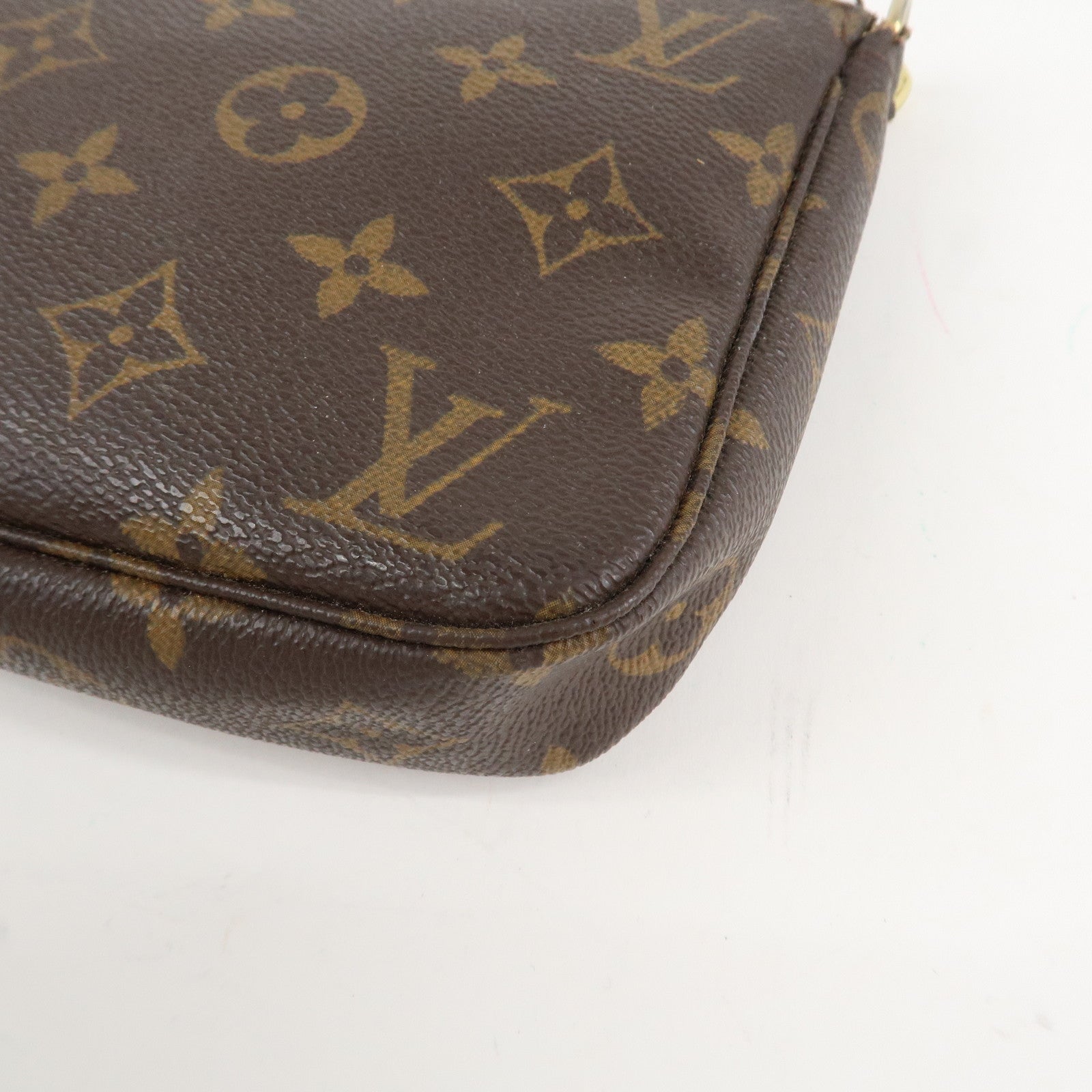 Louis Vuitton Monogram Pochette Accessoires Pouch Hand Bag M51980 Used