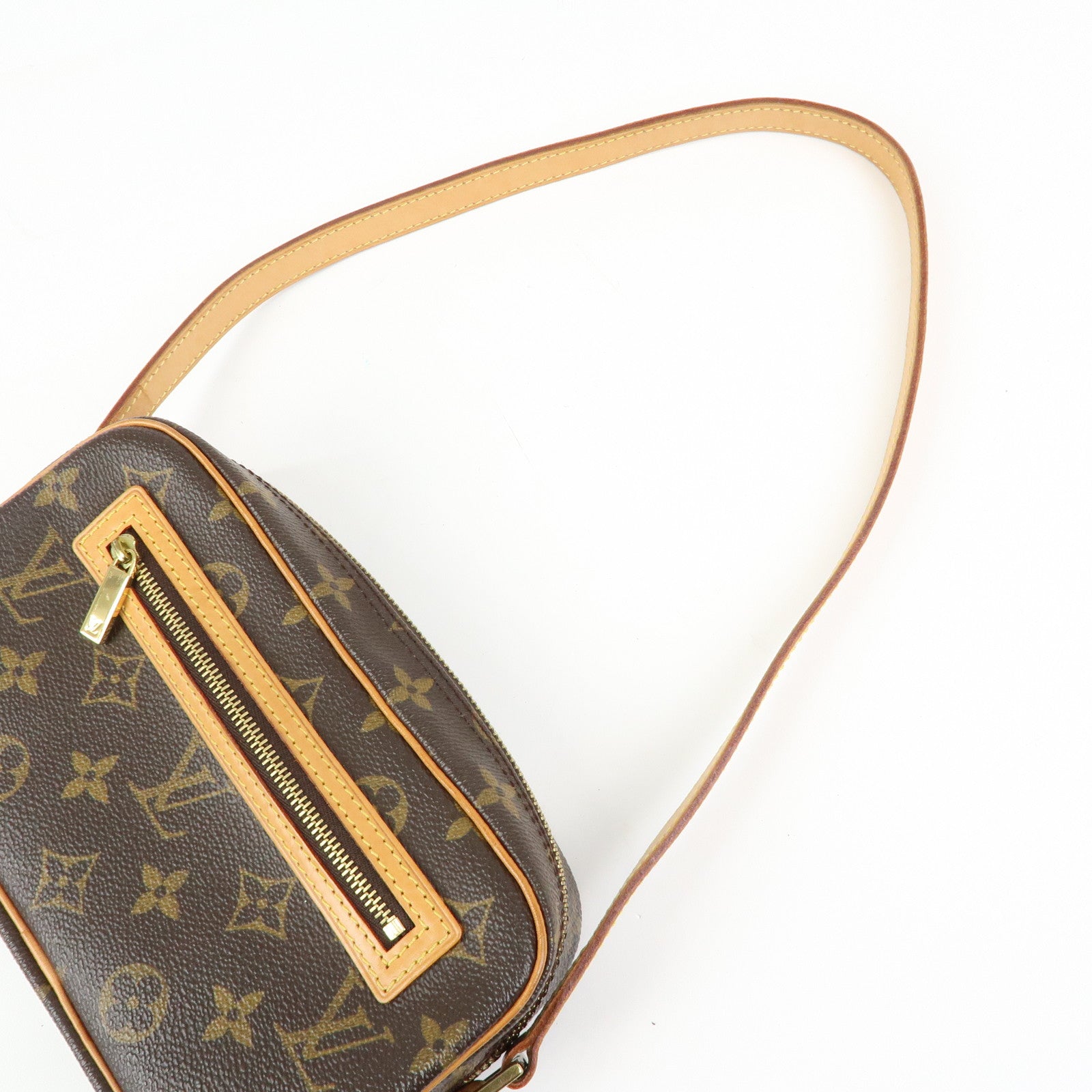 Louis Vuitton Monogram Pochette Cite Shoulder Bag Brown M51183