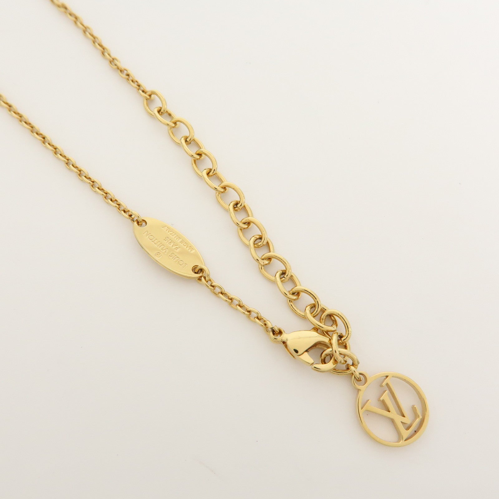 Louis Vuitton Collier Essential V Planet Metal Necklace M68920