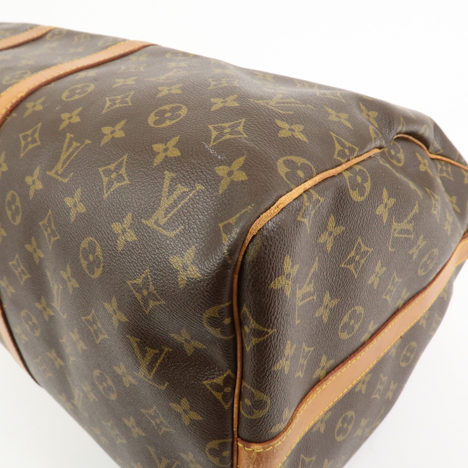 Louis Vuitton Monogram Keep All Bandouliere 55 Boston Bag M41414