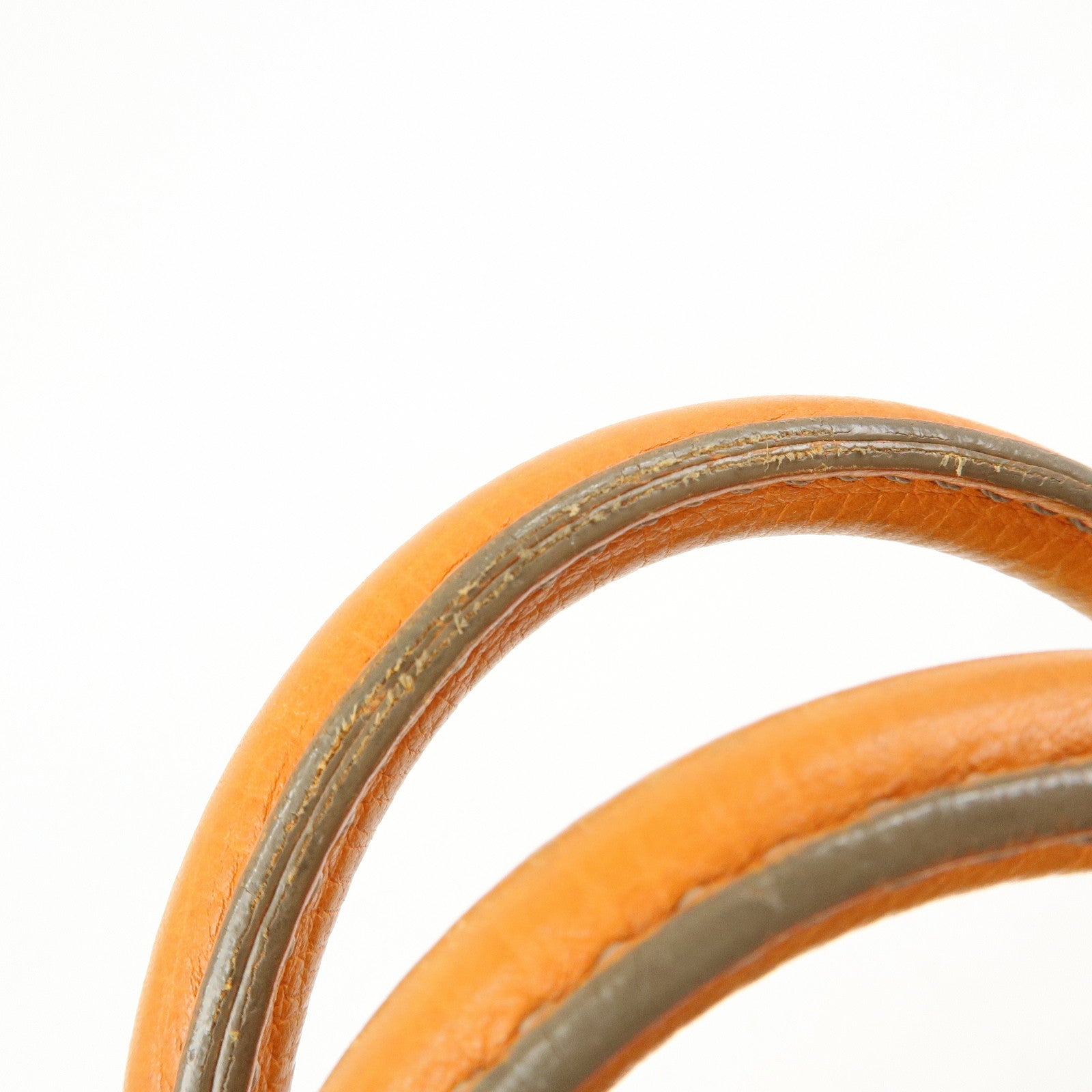 TOD'S D Styling Leather 2Way Bag Hand Bag Shoulder Bag Orange