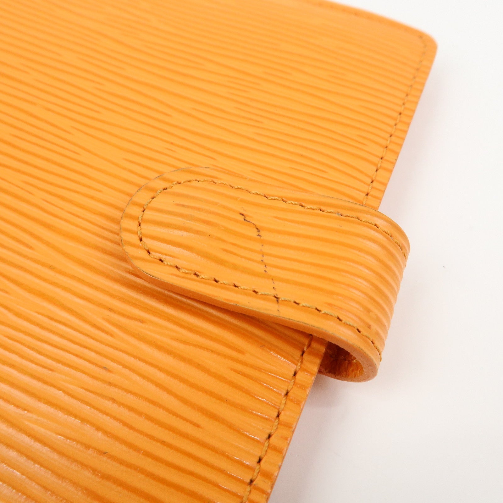Louis Vuitton Epi Leather Agenda PM Planner Cover Mandarin R2005H