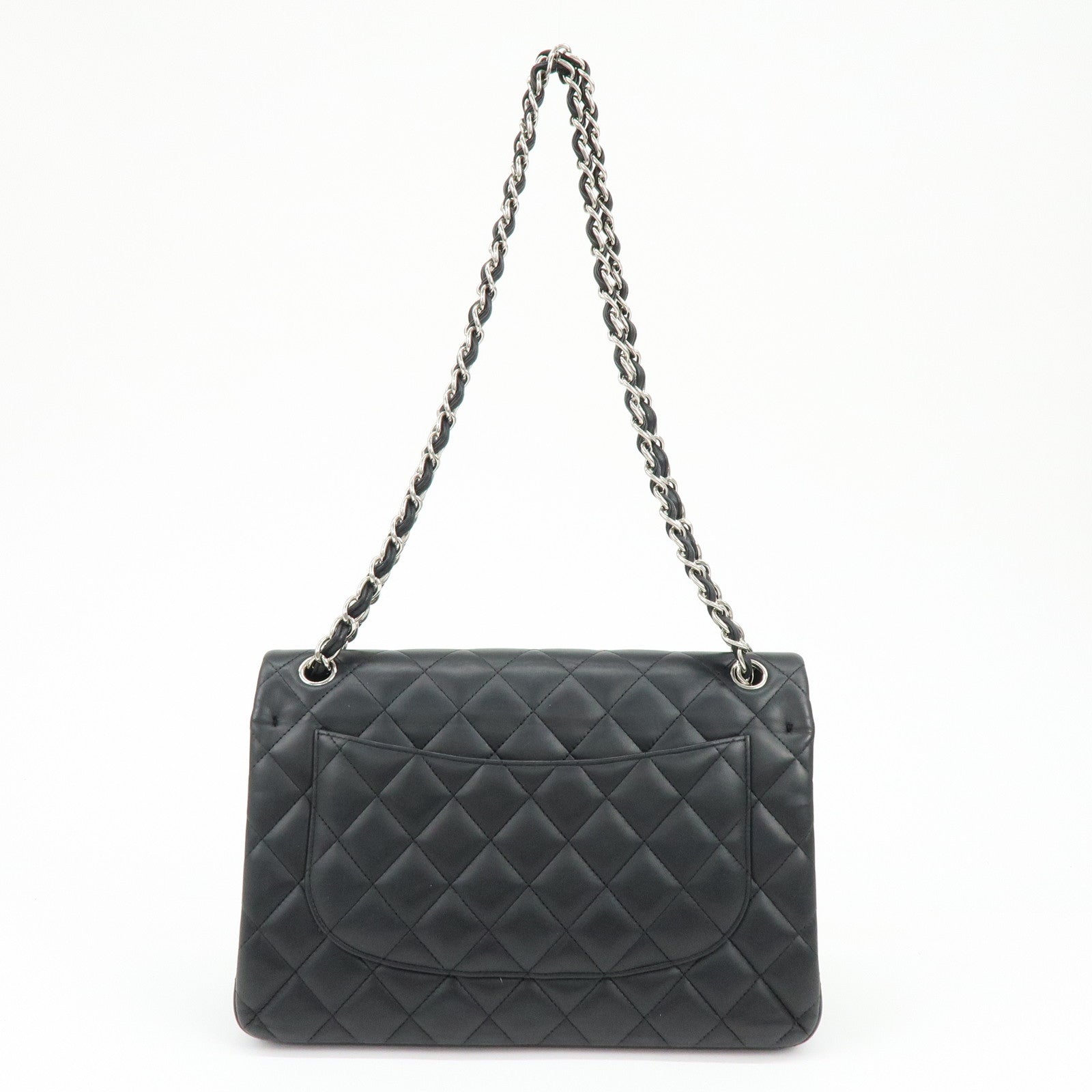 Chanel Large Matelasse 30 Large Lamb Skin Double Flap Shoulder Bag