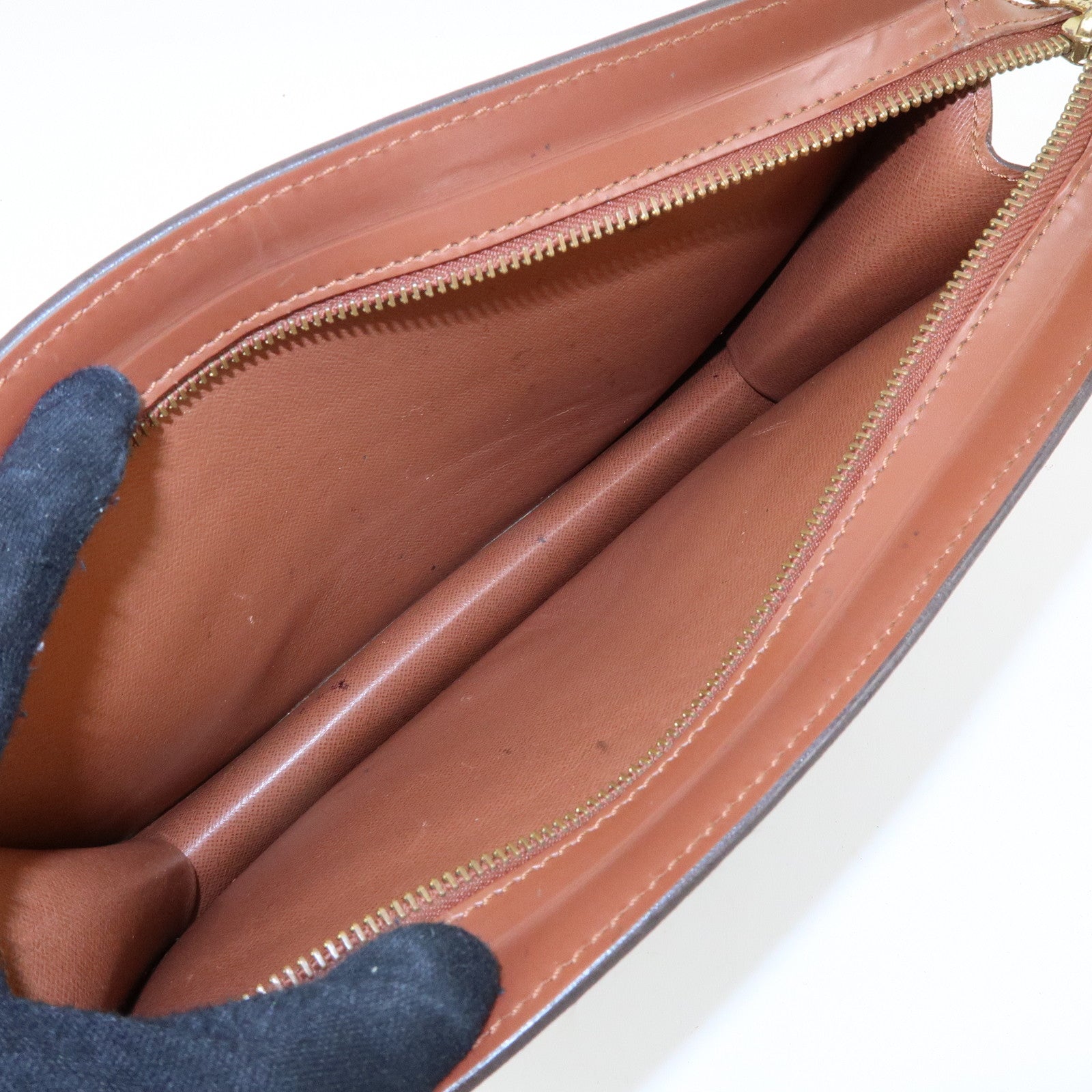 Louis Vuitton Monogram Pochette Homme Clutch Bag Brown M51795