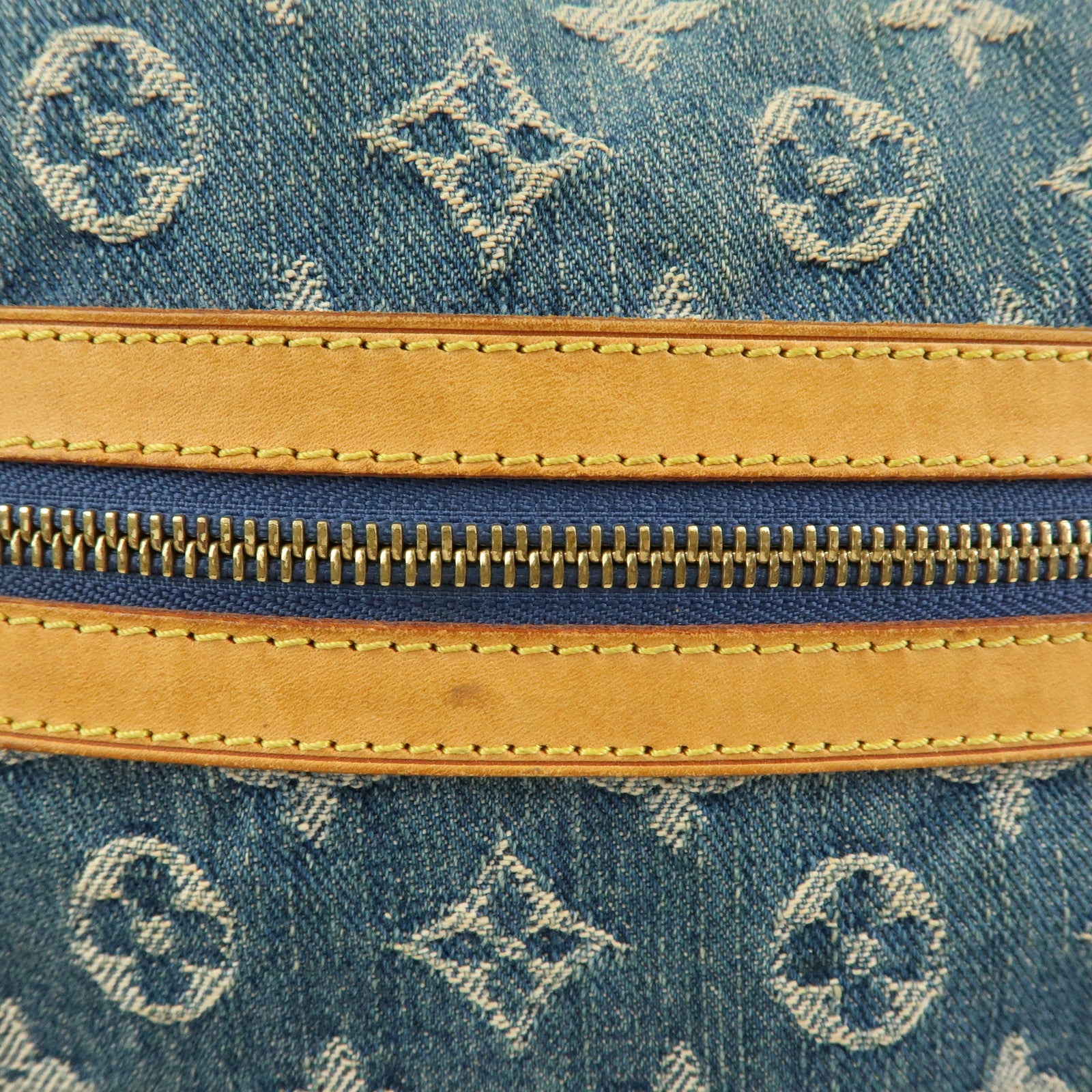 Louis Vuitton Monogram Denim Baggy GM Shoulder Bag Blue M95048