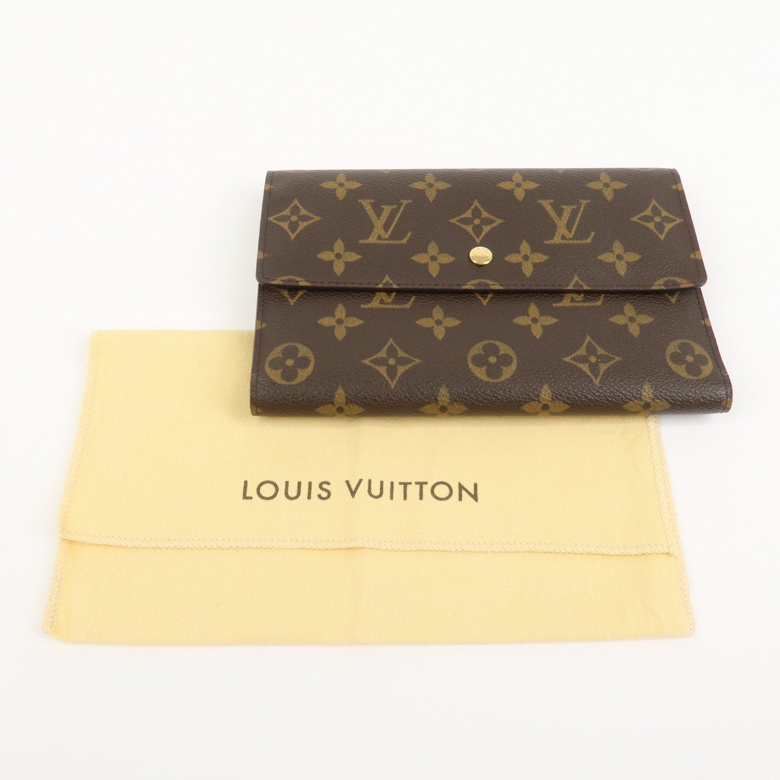 Louis Vuitton Monogram Canvas Pochette Passeport Brown M60135