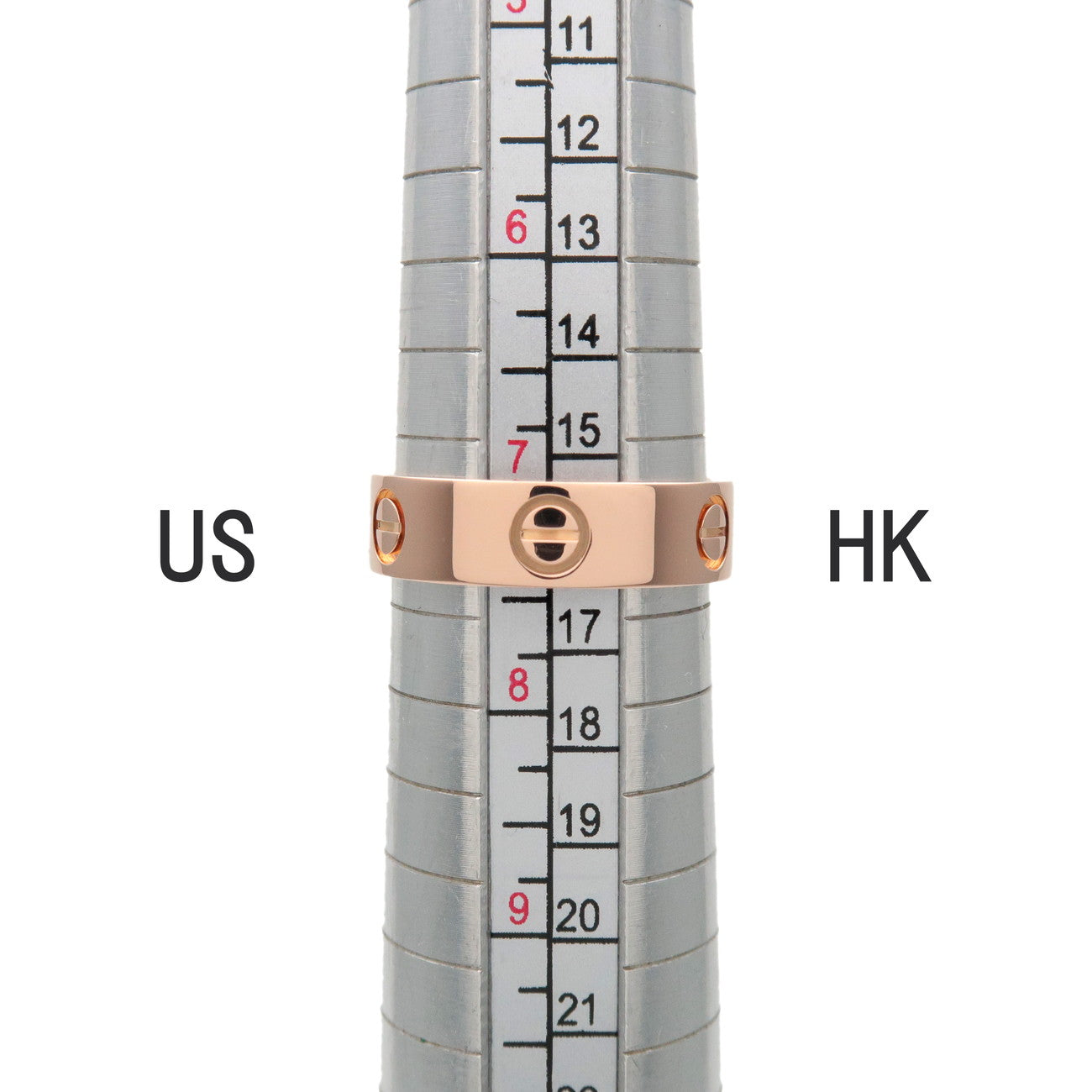 Cartier Love Ring K18 750PG Rose Gold #55 US7.25 EU55 HK16