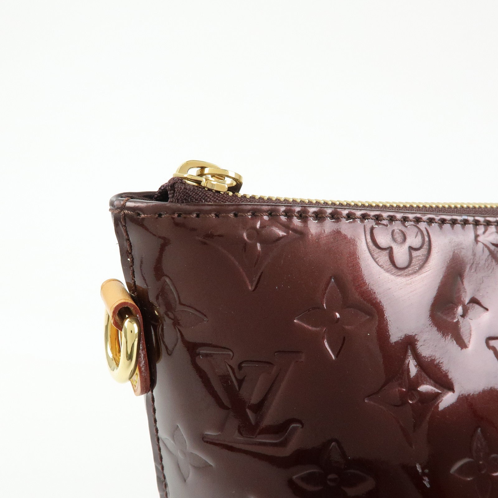 Louis Vuitton Monogram Vernis Bellevue GM Hand Bag Amarante M93589