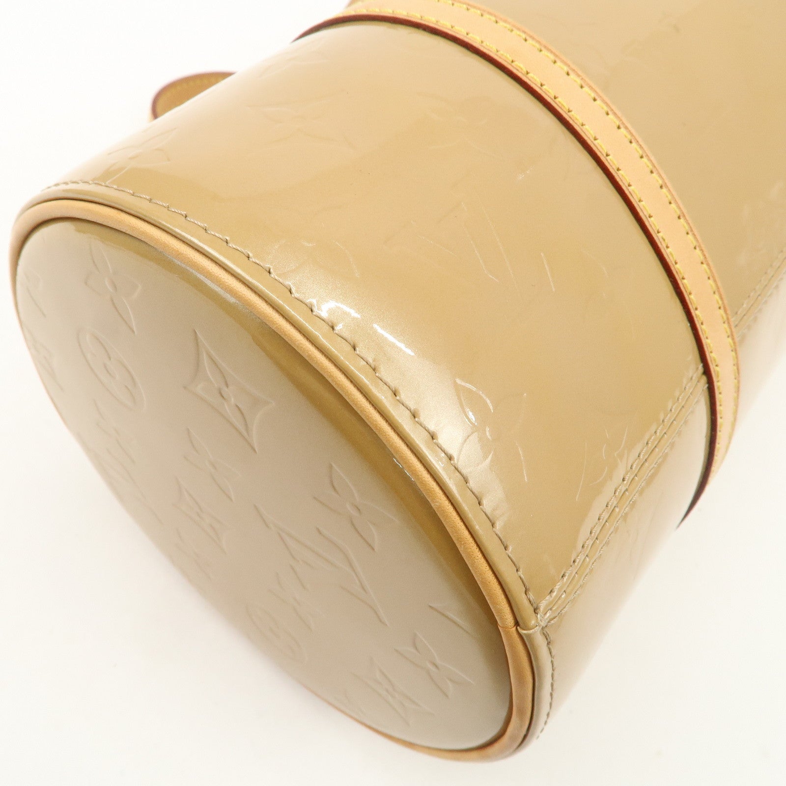 Louis Vuitton Monogram Vernis Bedford Hand Bag Beige M91329 Used