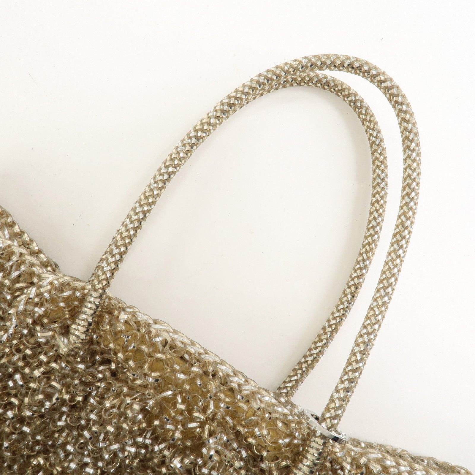 ANTEPRIMA Wire Bag PVC Hand Bag Shoulder Bag Gold