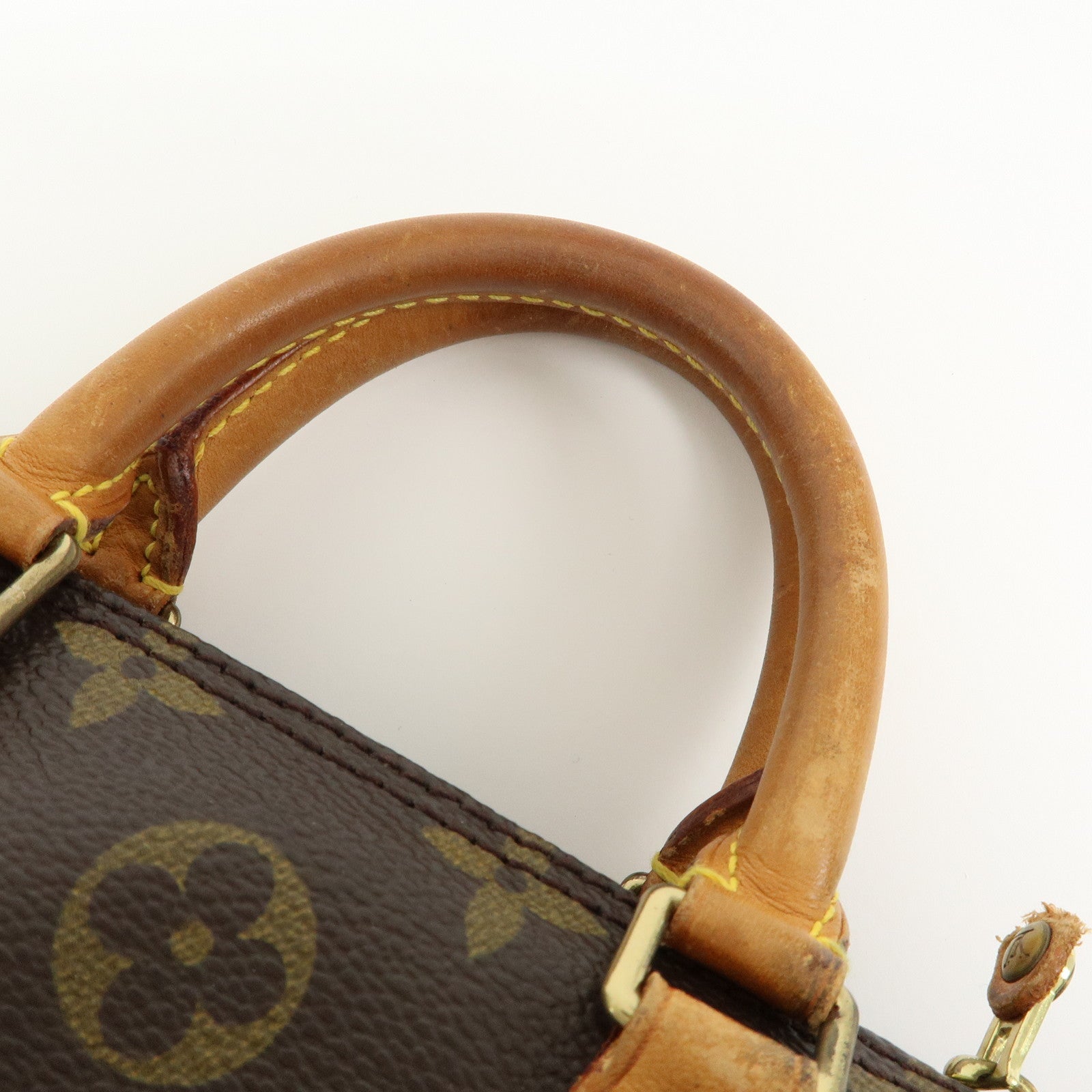 Louis Vuitton Monogram Mini Speedy Hand Bag Brown M41534