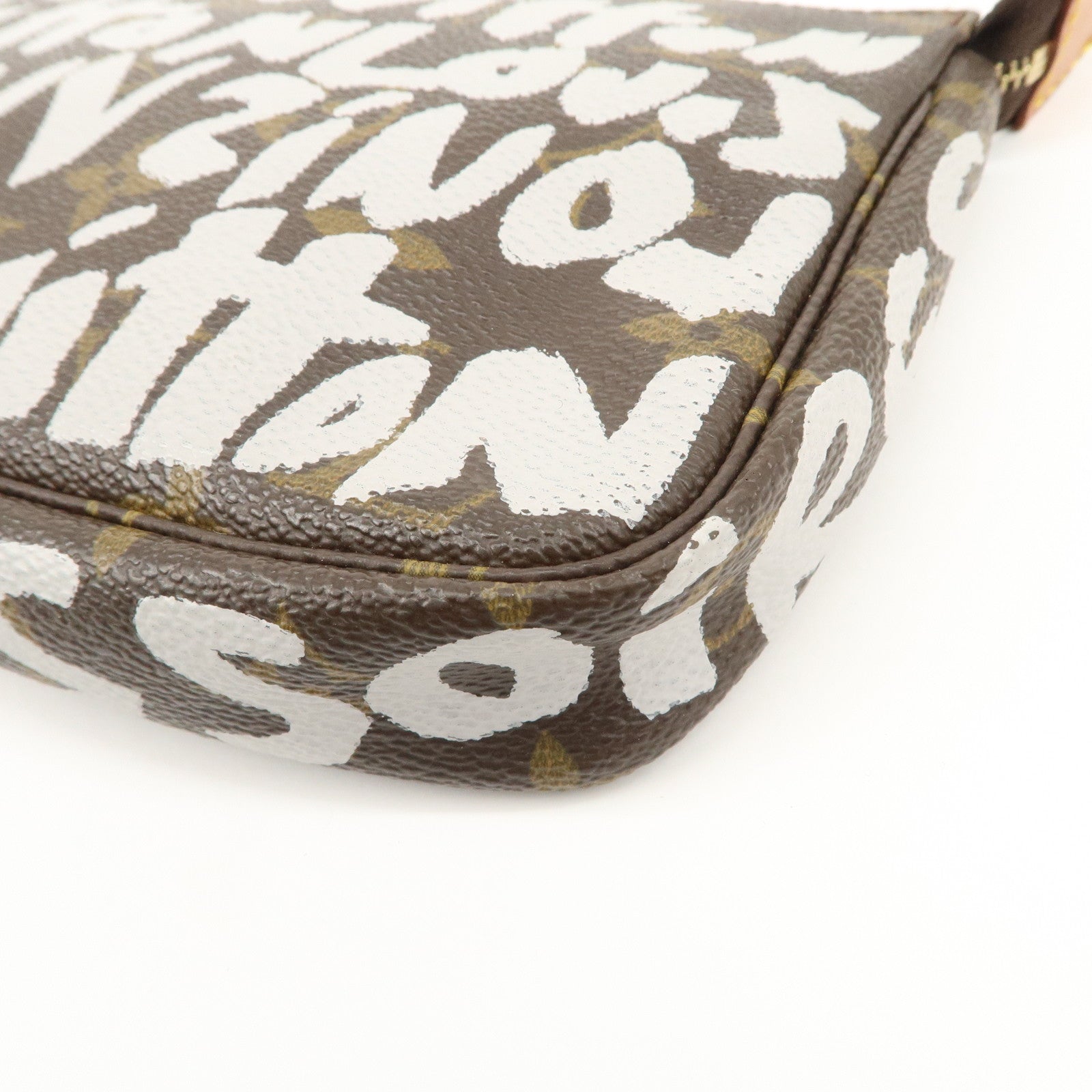 Louis Vuitton Monogram Graffiti Pochette Accessoires Hand Bag M92192 Used