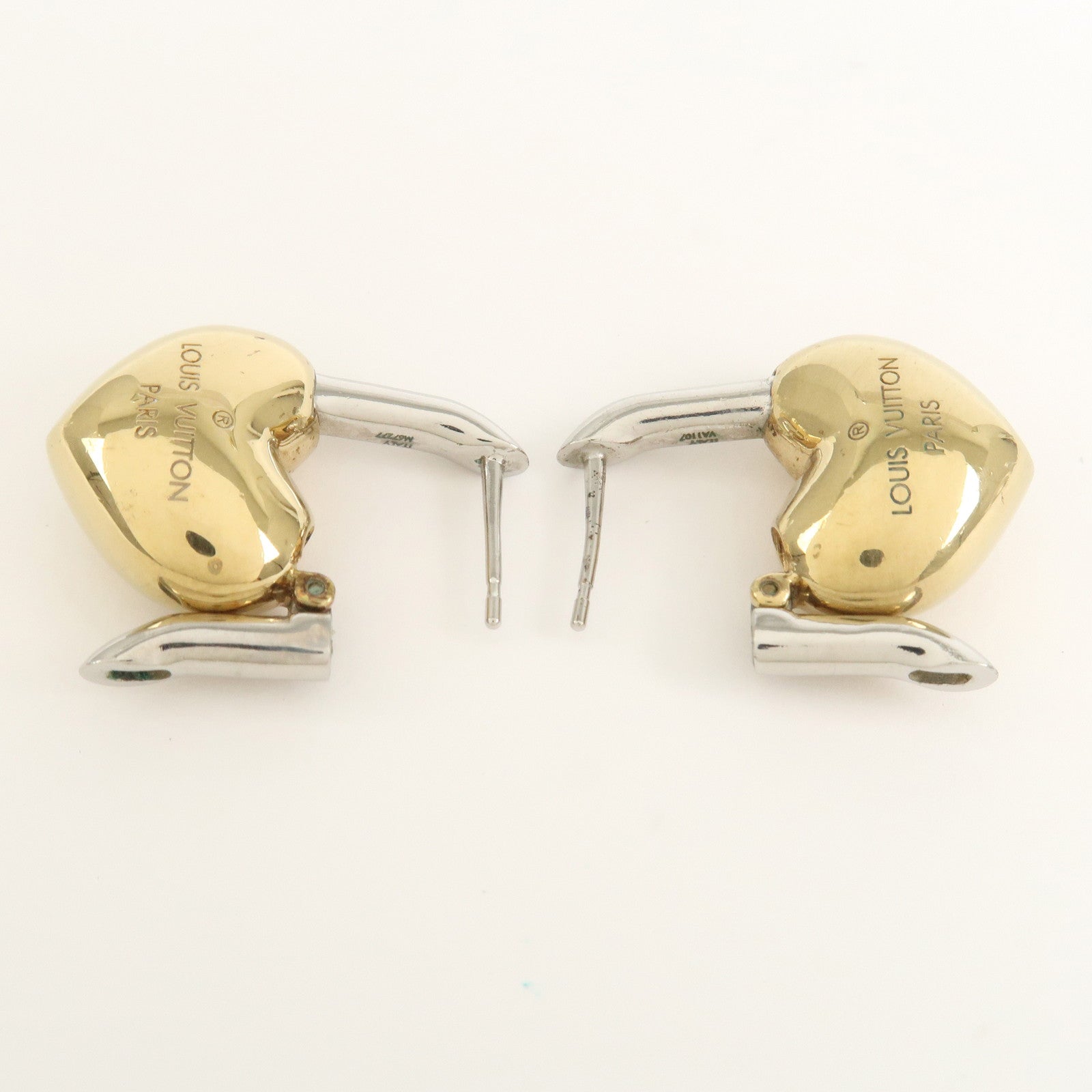 Louis Vuitton Boucles d窶儖reilles Crazy in Lock Metal Earring M67277