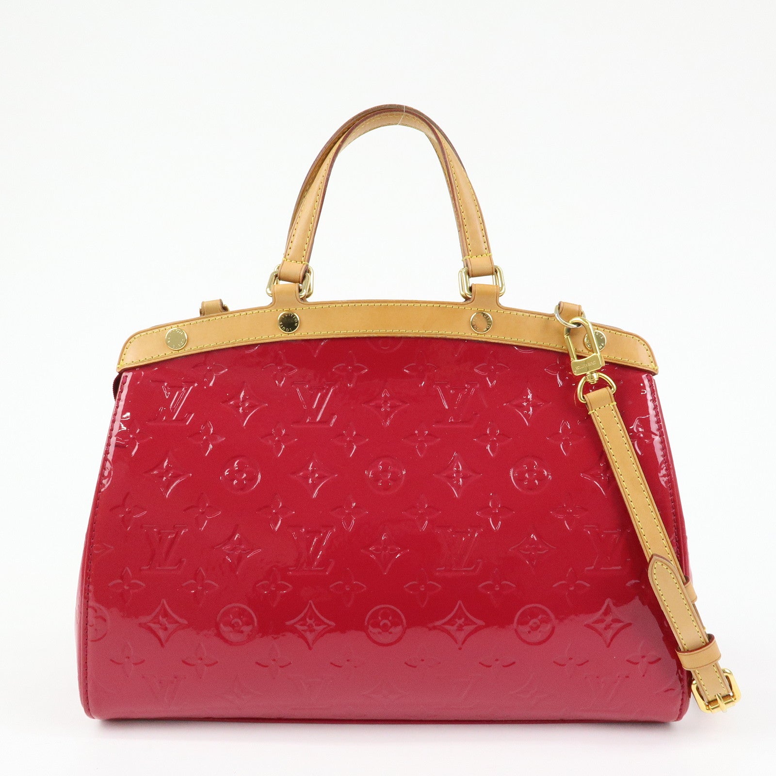 Louis Vuitton Vernis Brea MM 2Way Hand Bag Rose Indien M91798