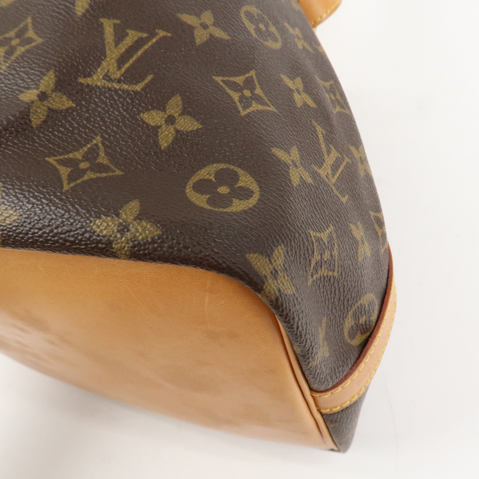 Louis Vuitton Monogram Canvas Petit Noe Shoulder Bag Brown M42226