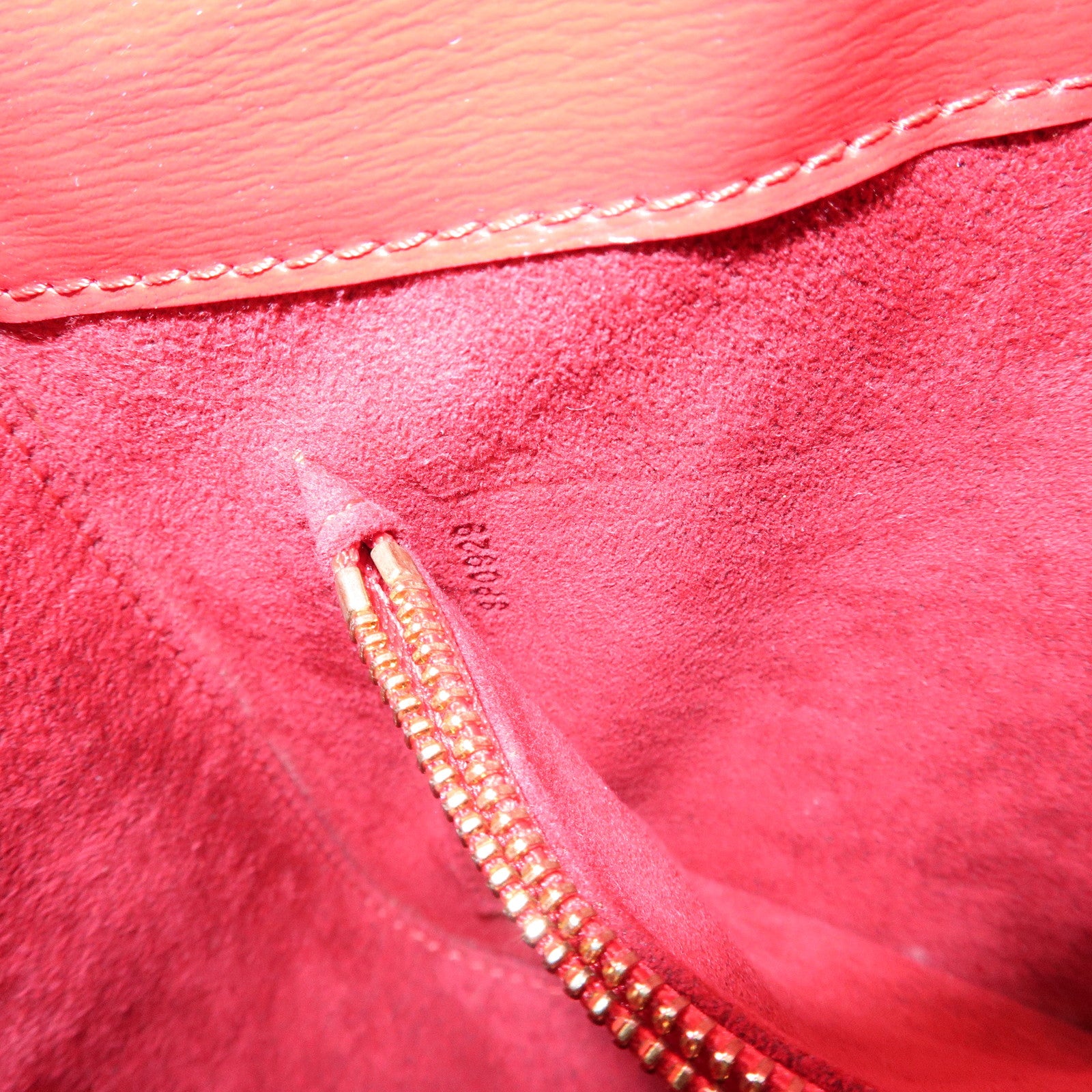 Louis Vuitton Epi Buci Shoulder Bag Hand Bag Castilian Red M52207