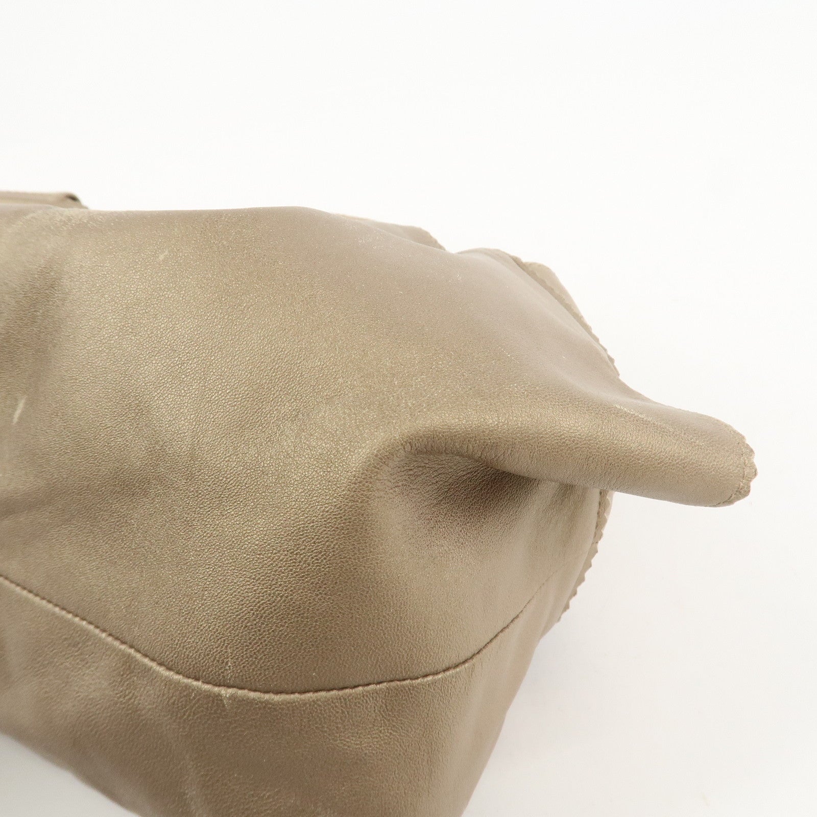 LOEWE Anagram Nappa Aire Leather Hand Bag Shoulder Bag Gold