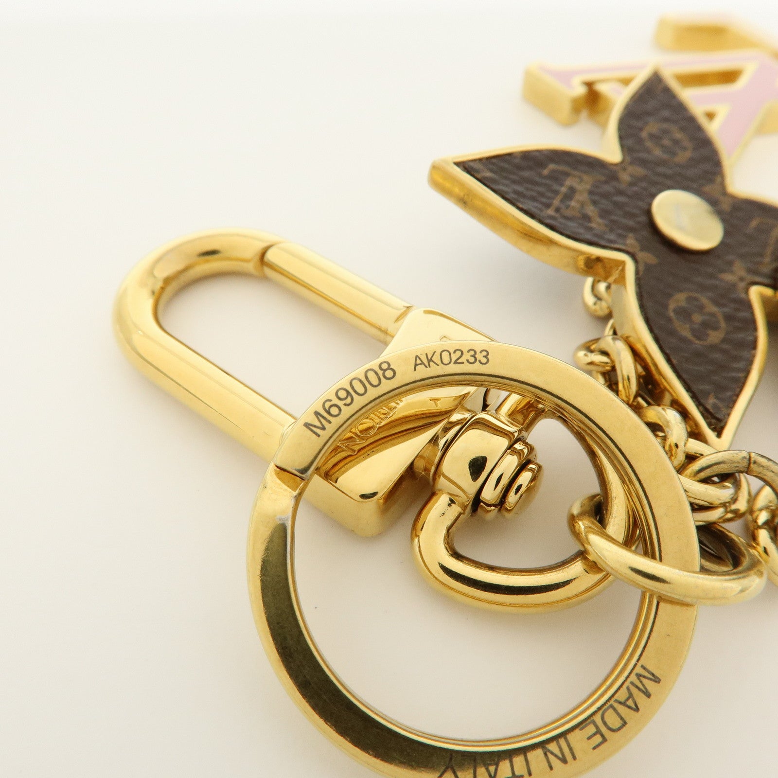 Louis Vuitton Porte Cles Spring Street Bag Charm Gold M69008