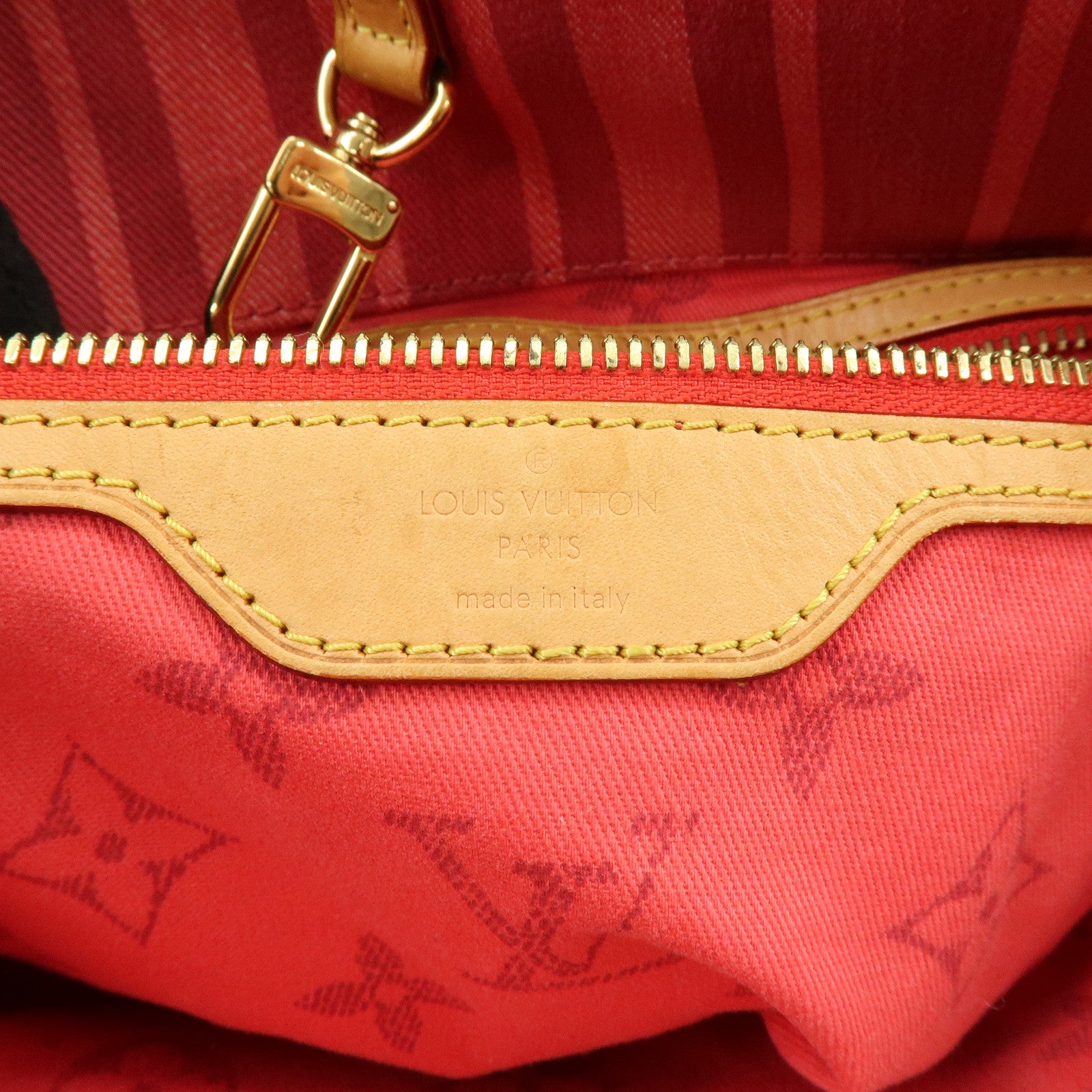 Louis Vuitton Plan Soleil Cabas PM Tote Bag Rouge Grenadine M94146