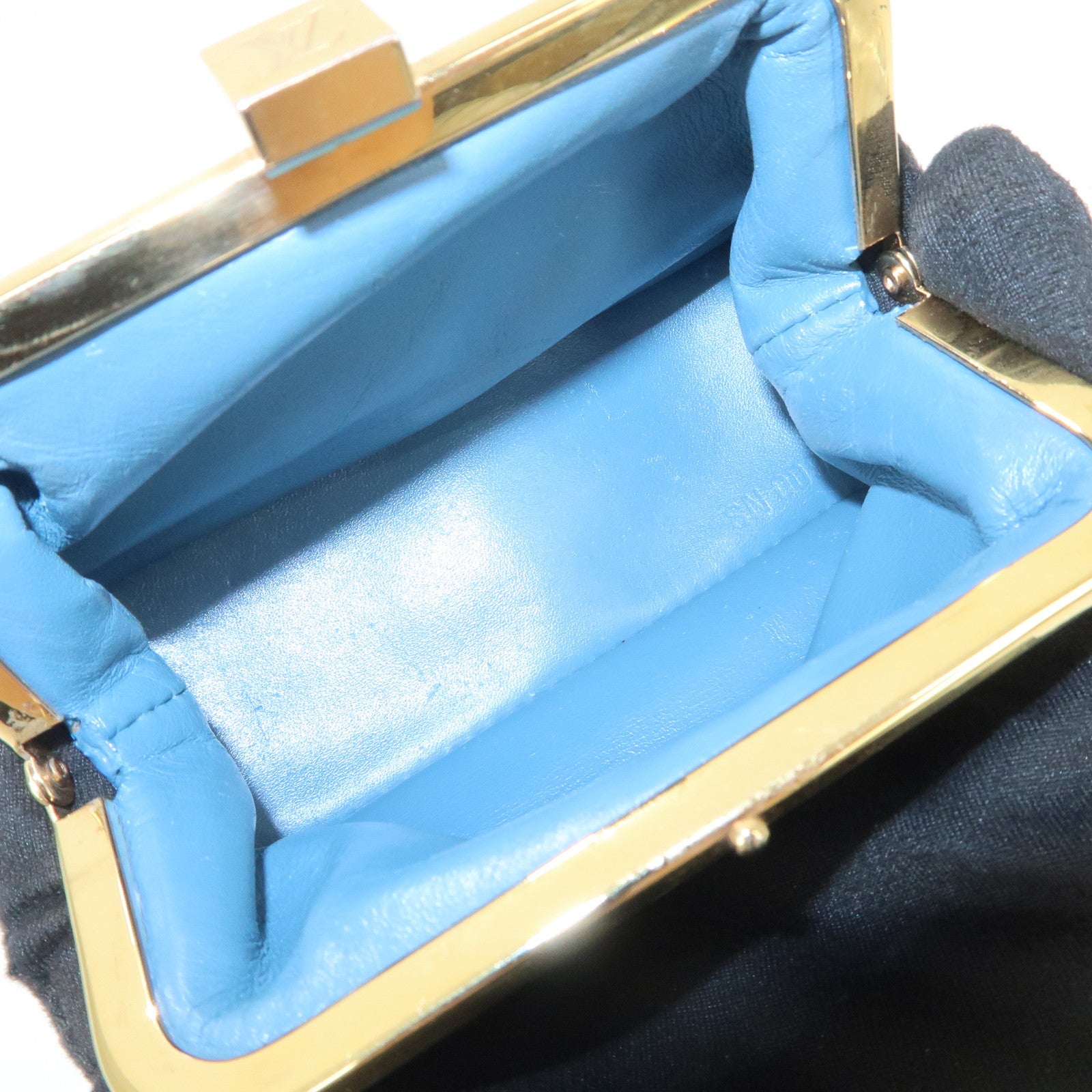 Louis Vuitton Suhari Porte Monnaie Viennois Coin Case Blue M91833