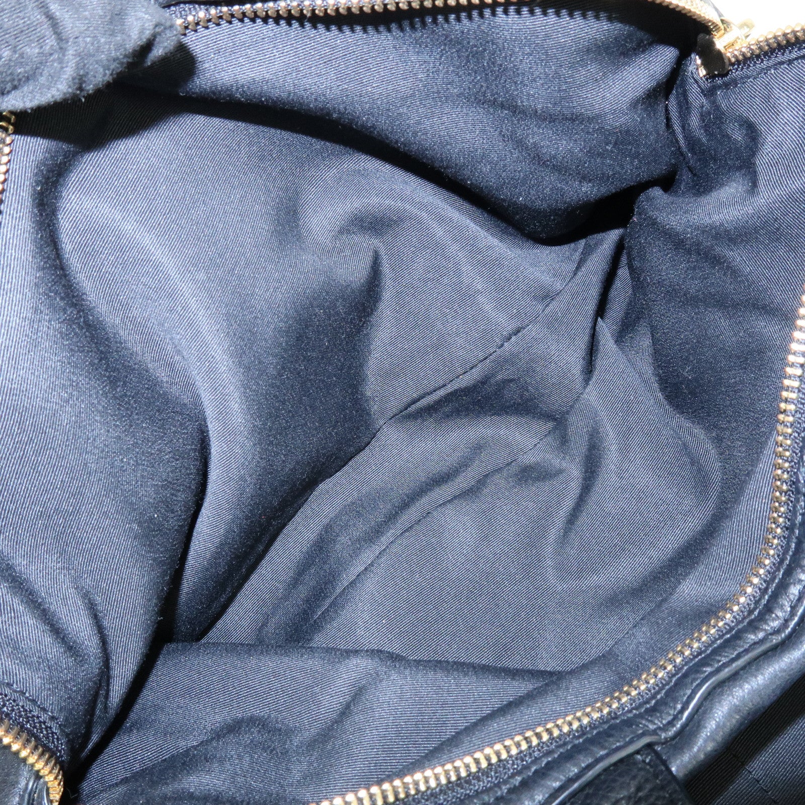 COACH Logo Leather Shoulder Bag Hand Bag Black