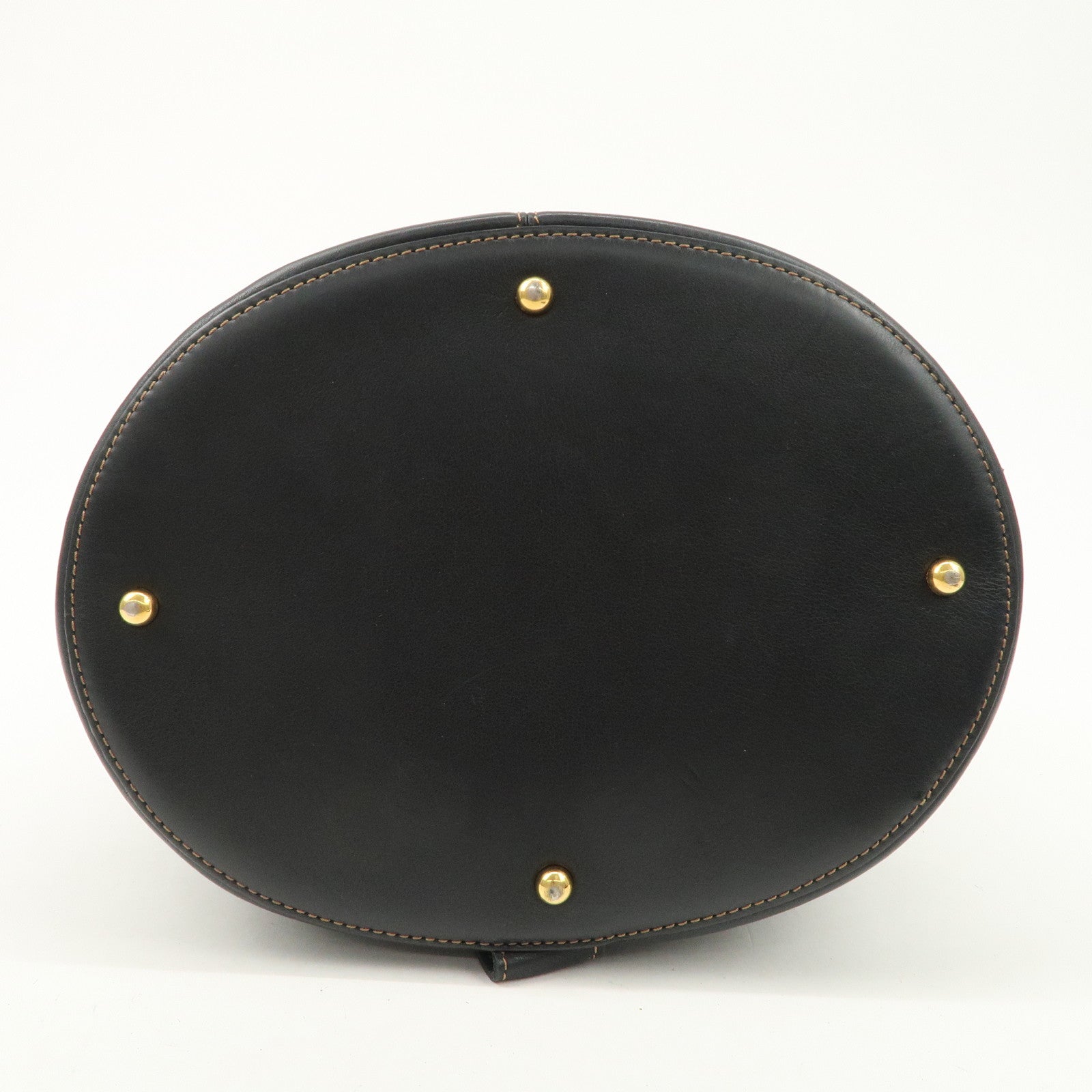 LOEWE Anton Leather Shoulder Bag Cross Body Bag Black Used