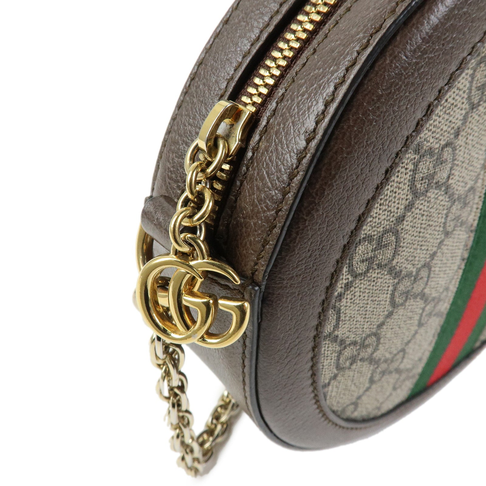 GUCCI Ophidia Sherry Round Shape GG Supreme Shoulder Bag 550618