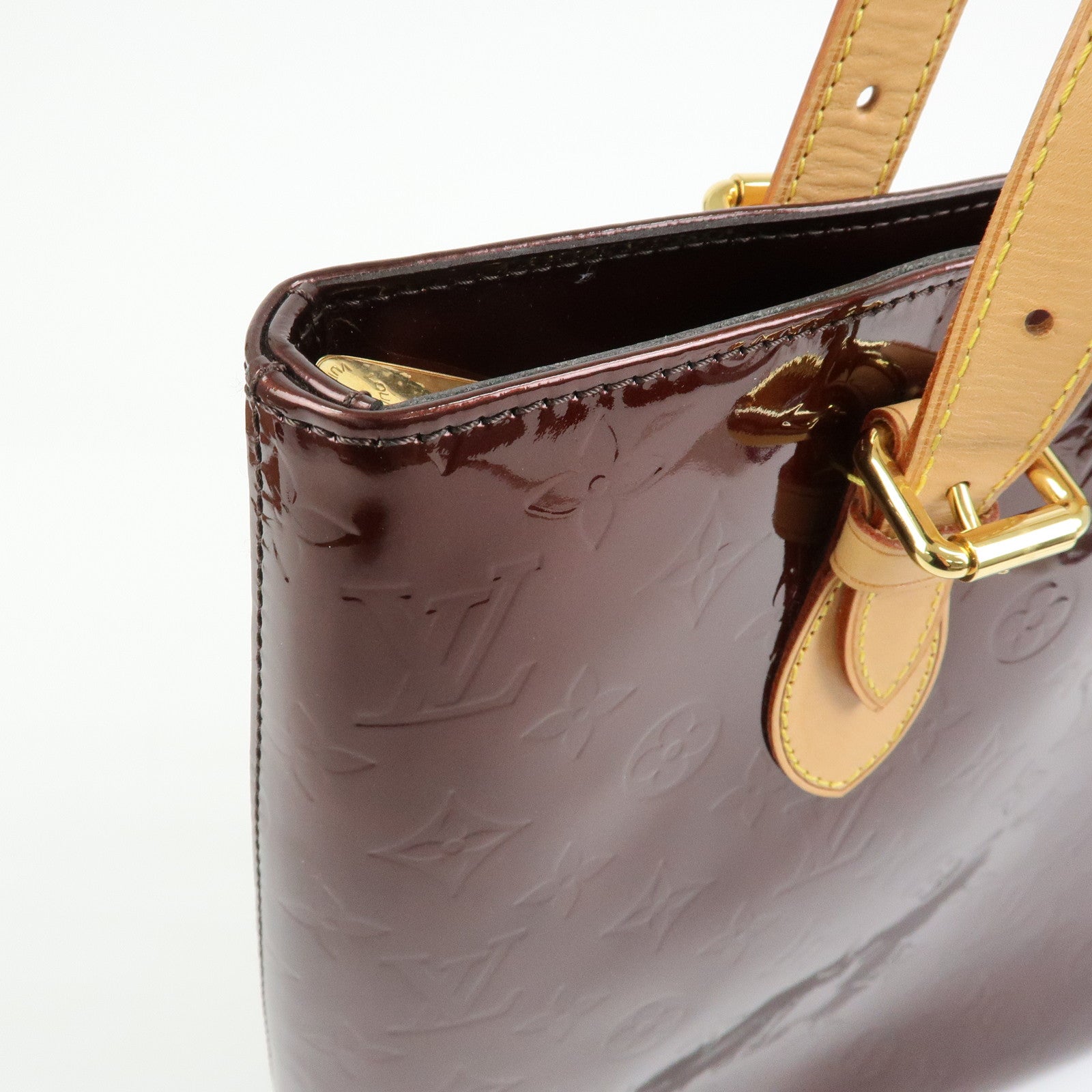 Louis Vuitton Monogram Vernis Brentwood Tote Bag Amarante M91994