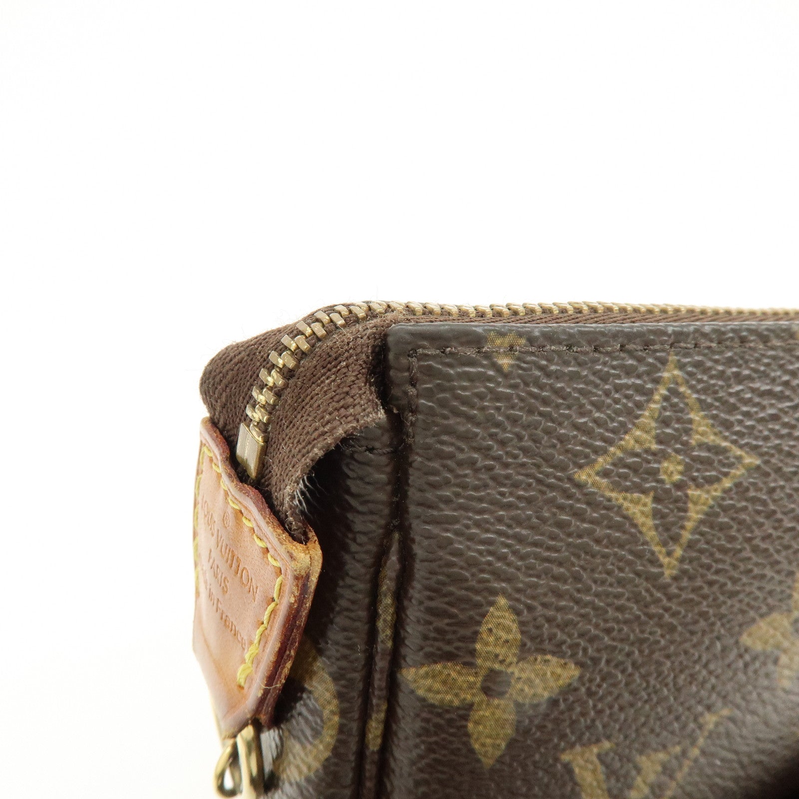 Louis Vuitton Monogram Mini Pochette Accessoires Hand Bag M58009