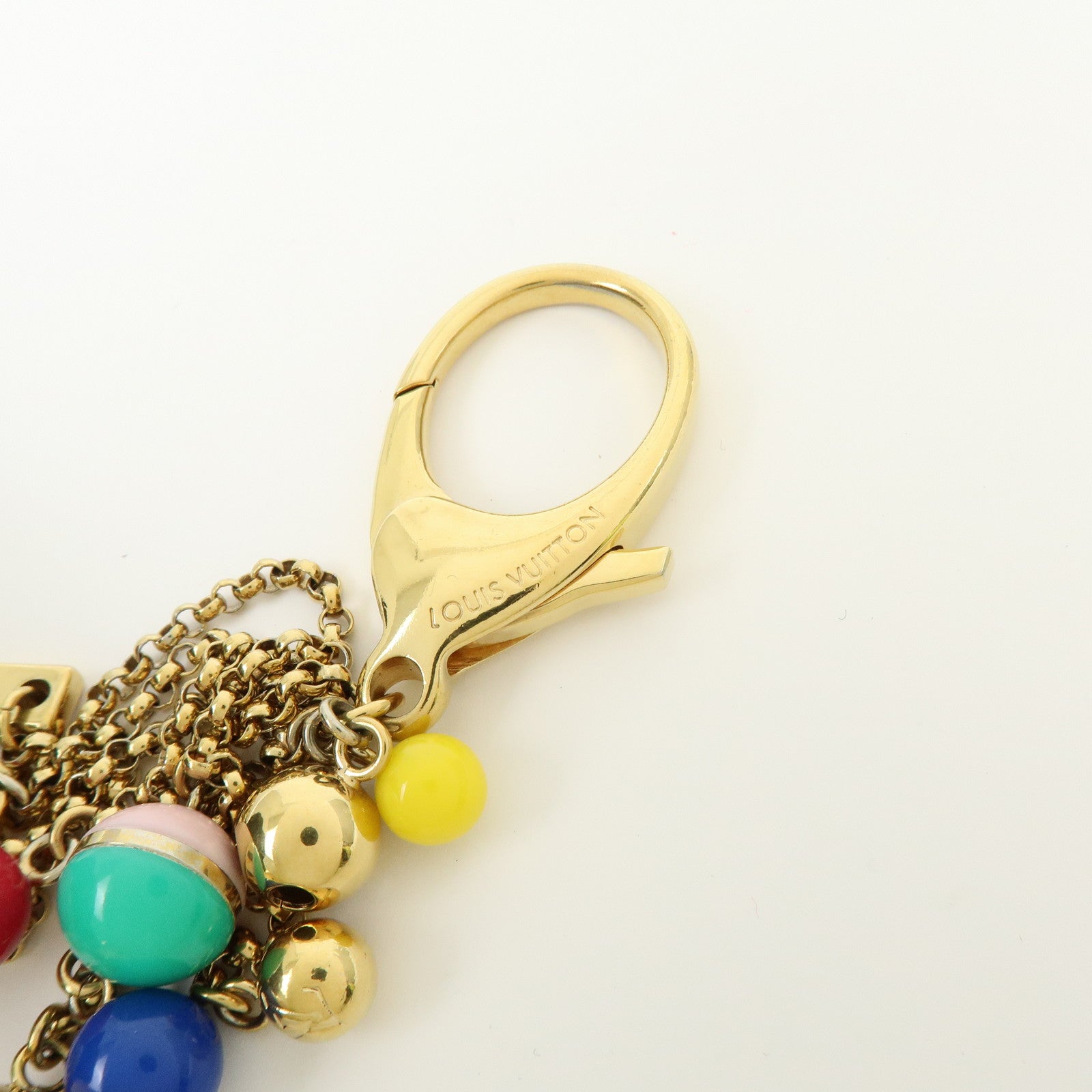 Louis Vuitton Porte Cles Grelots Bag Charm Metal Gold M62227