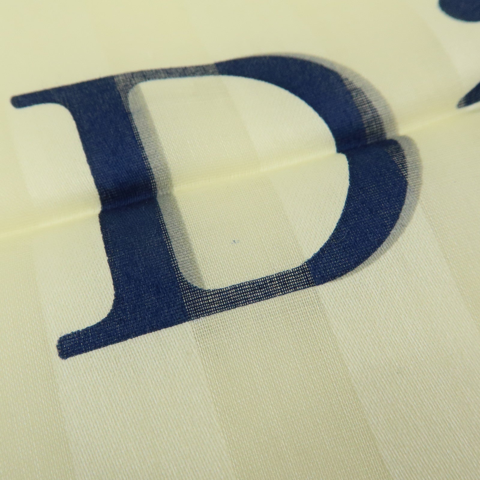 Christian Dior Set of 3 Cotton 100% Handkerchief Blue Yellow Navy