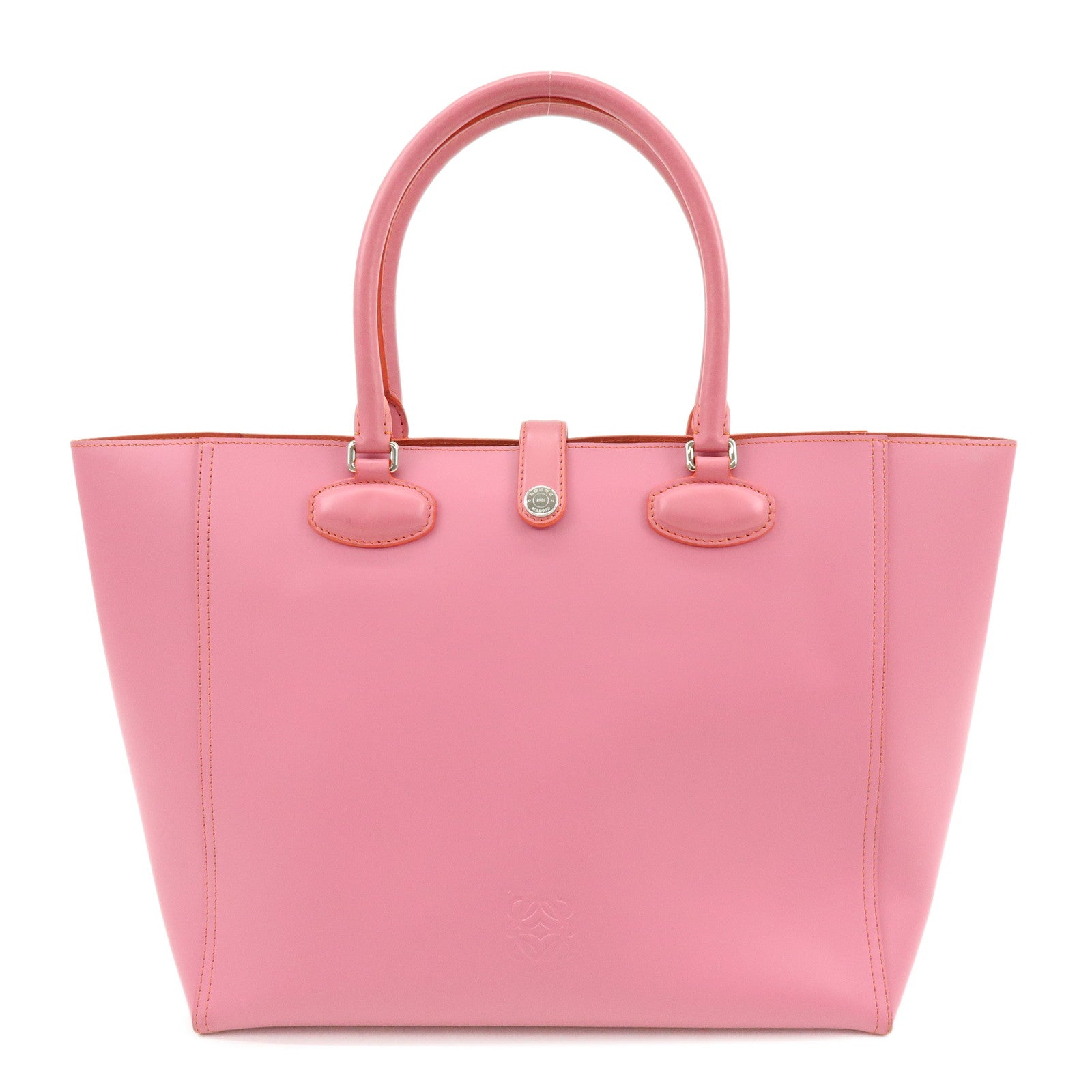 LOEWE Leather Tote Bag Shoulder Bag Hand Bag PInk