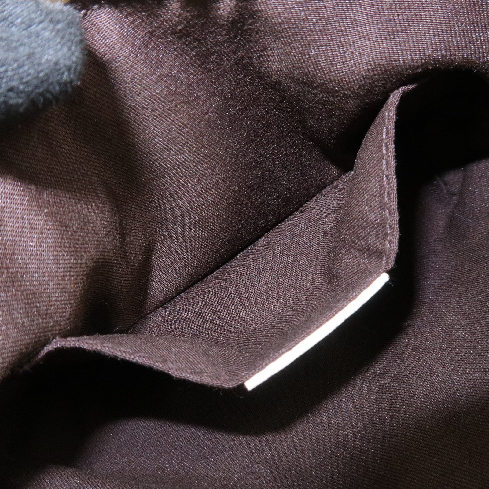 GUCCI Bamboo GG Canvas Leather Cosmetic Pouch Clutch Beige 159913