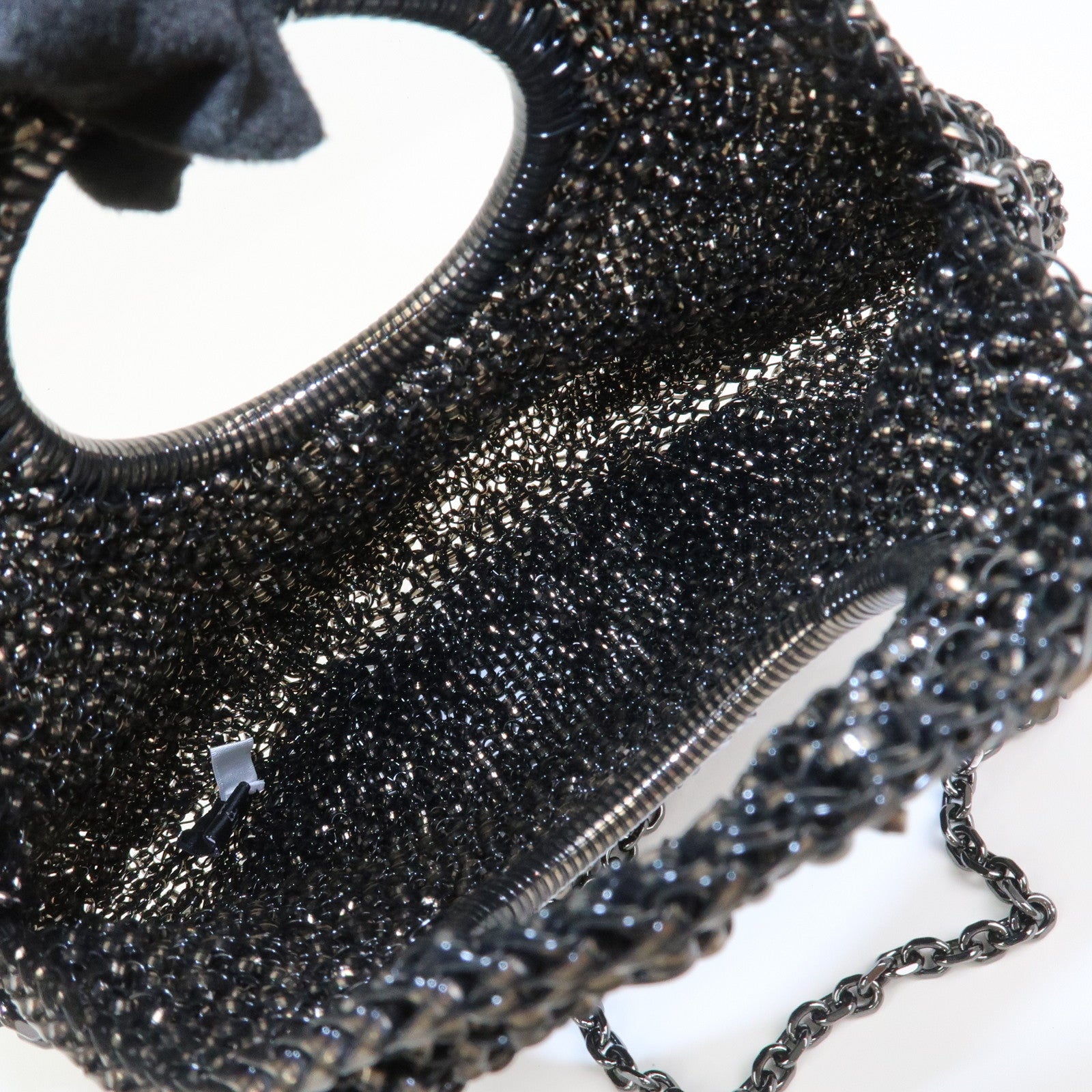ANTEPRIMA PVC 2Way Chain Hand Bag Shoulder Bag Black