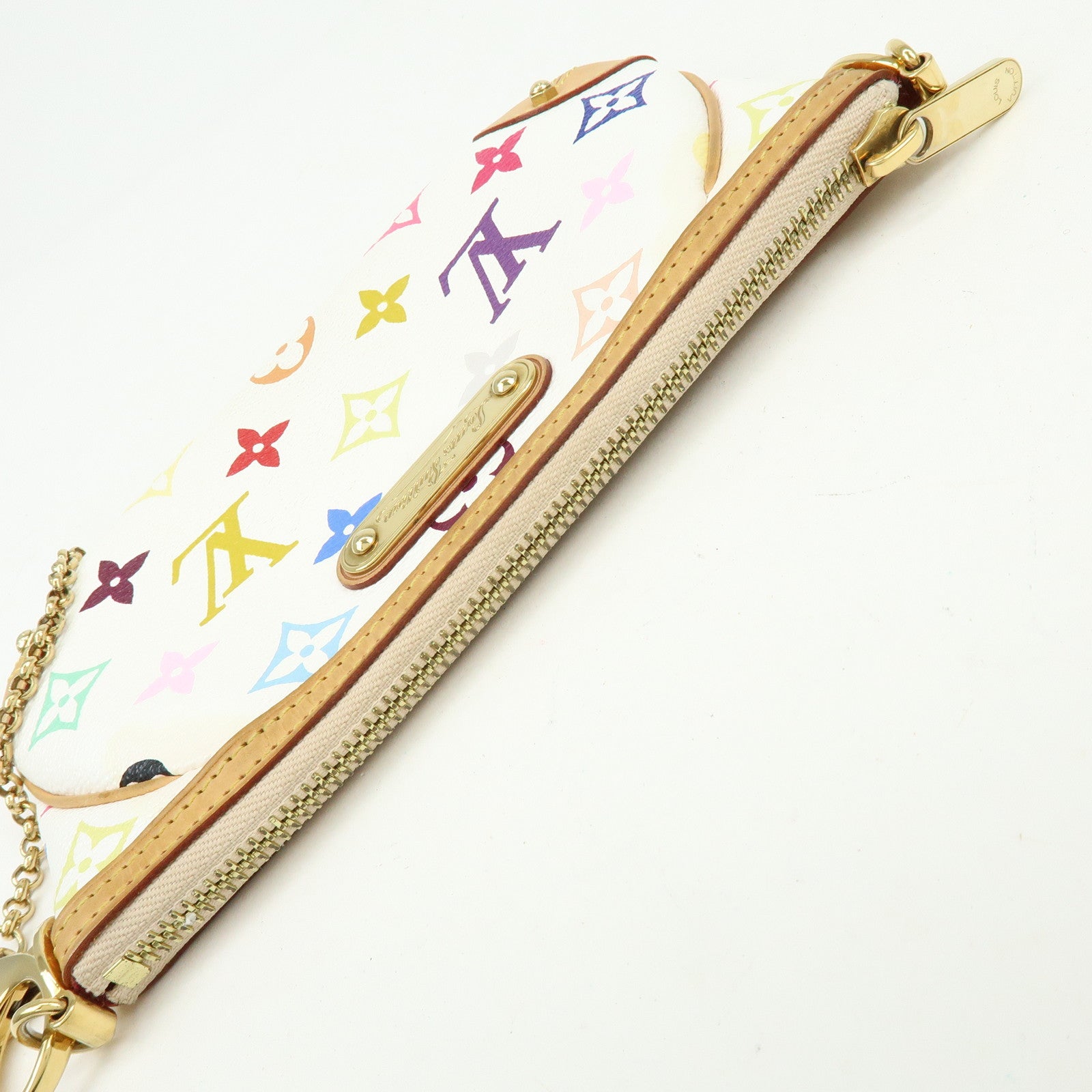 Louis Vuitton Monogram Multicolor Pochette Milla MM Blanc M60096