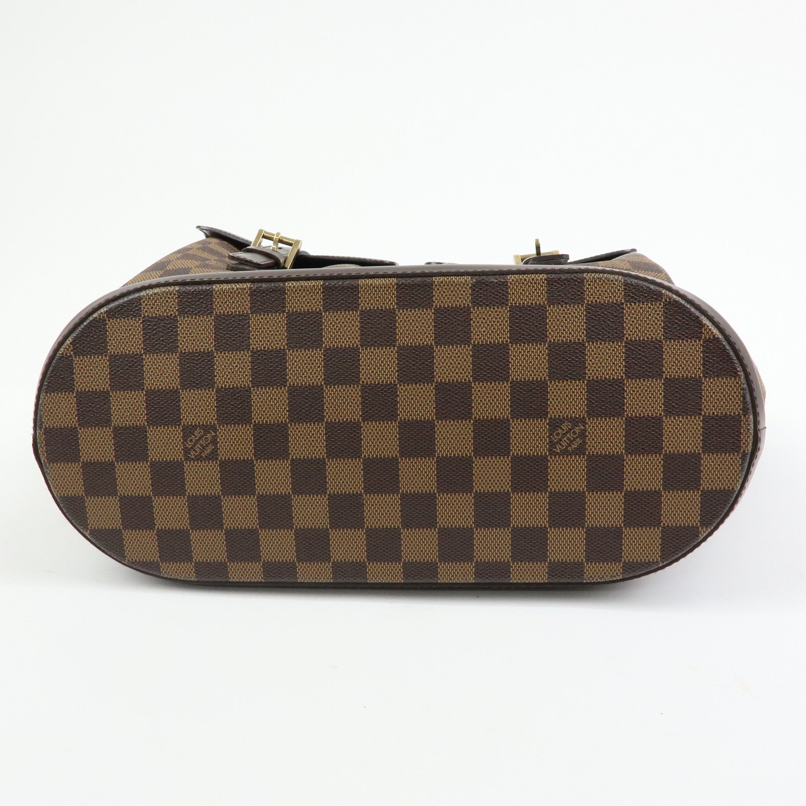 Louis Vuitton Damier Canvas Leather Manosque GM Hand Bag N51120