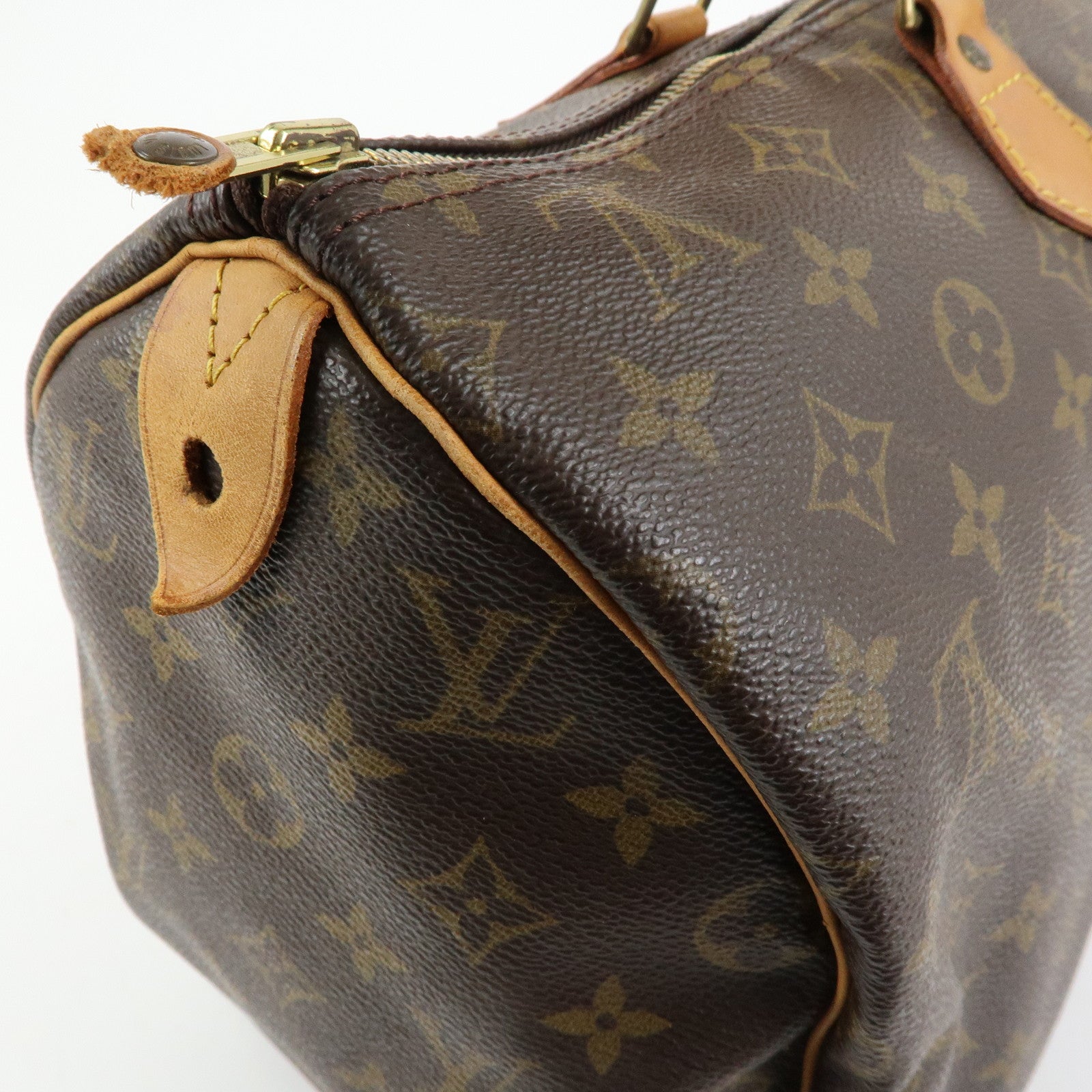 Louis Vuitton Monogram Speedy 40 Hand Bag Boston Bag Brown M41522