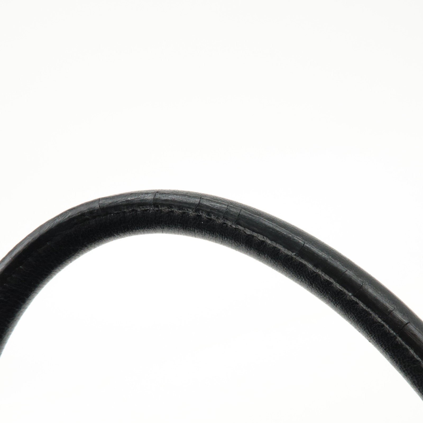 PRADA Nylon Leather Ribbon Hand Bag Tote Bag Black BN1601 Used