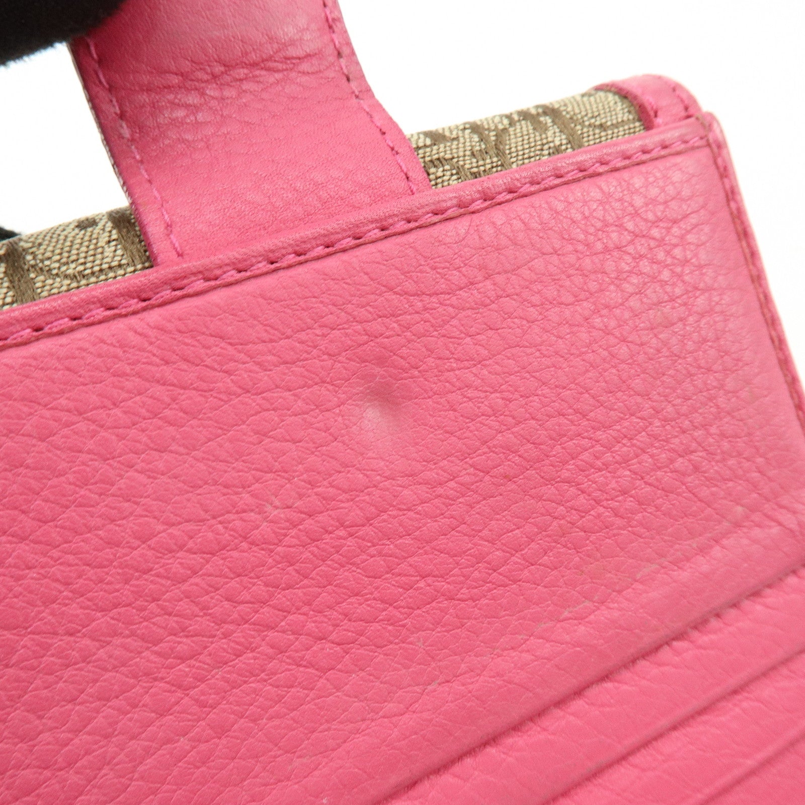 Christian Dior Street Chic Trotter Jaquard Canvas Leather Wallet