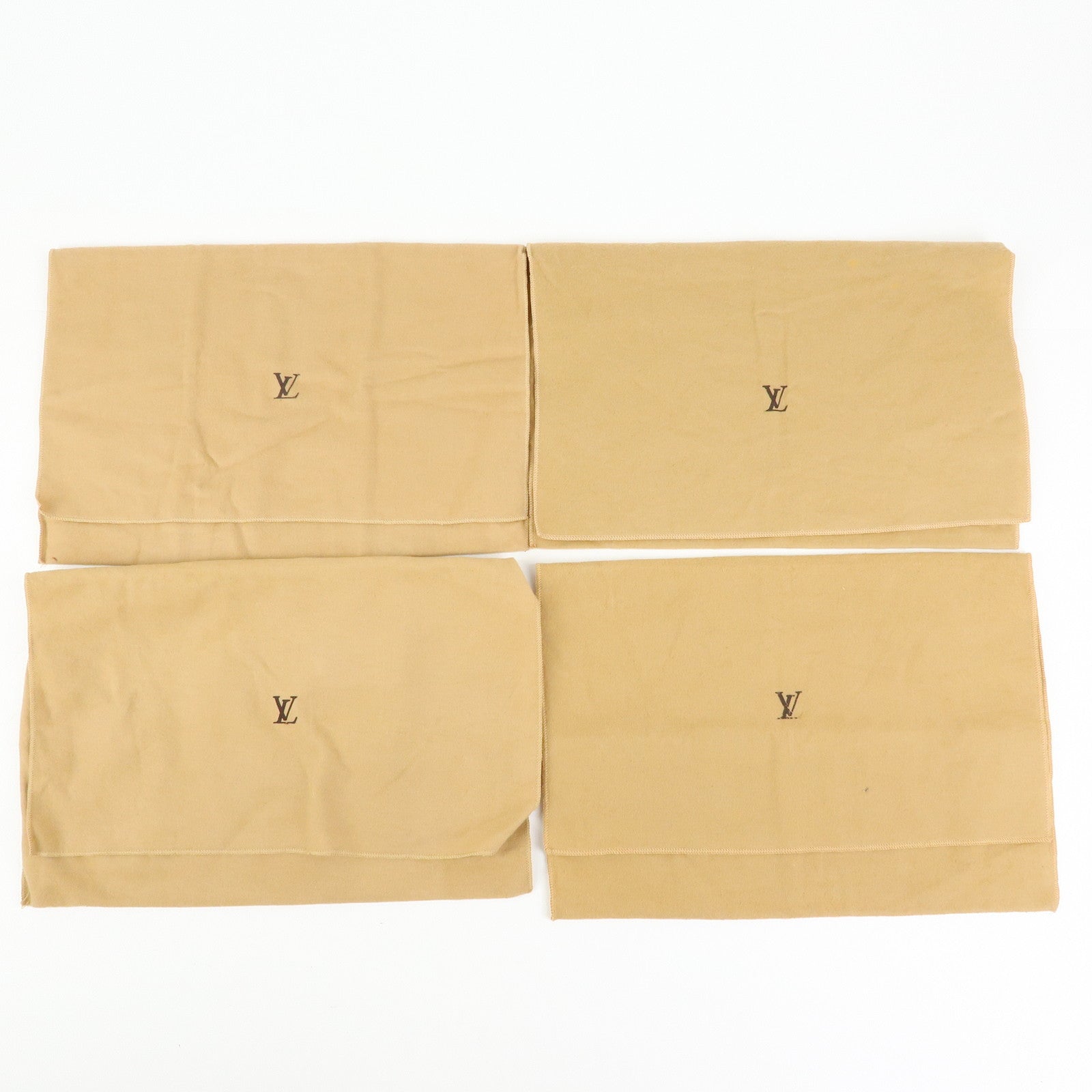 Louis Vuitton Set of 15 Dust Bag Storage Bag Flap Style Brown