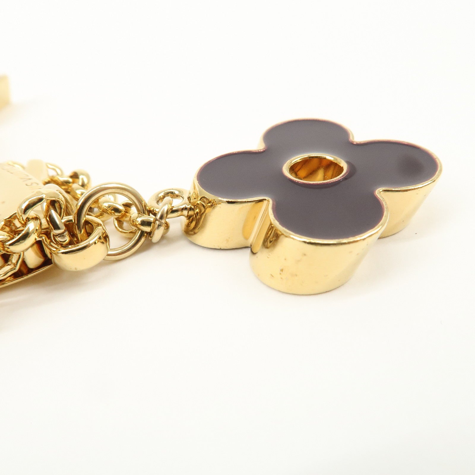 Louis Vuitton Fleur de Monogram Key Chain Bag Charm M67119