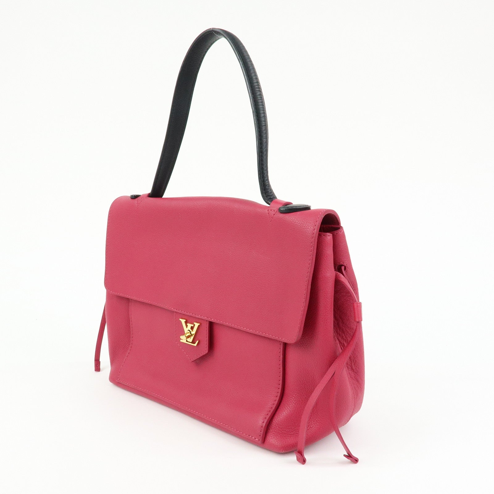 Louis Vuitton Lockme PM Leather Hand Shoulder Bag Fuchsia M50360