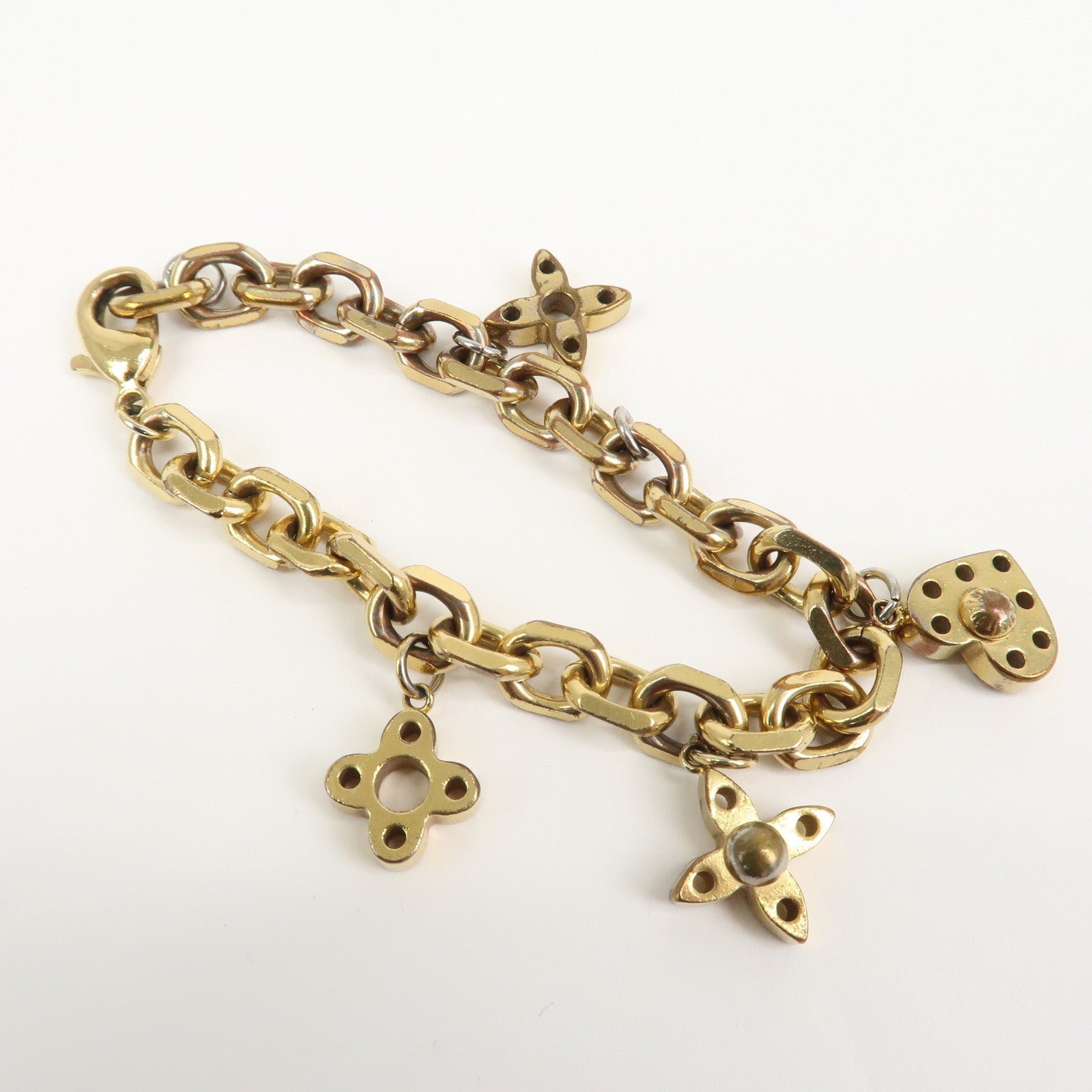 Louis Vuitton Bracelet Hyde and Seek Metal Bracelet Gold M66531