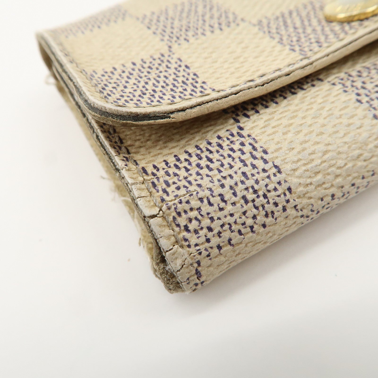 Louis Vuitton Monogram Damier Set Of 3 Multicles 6 Key Case Used