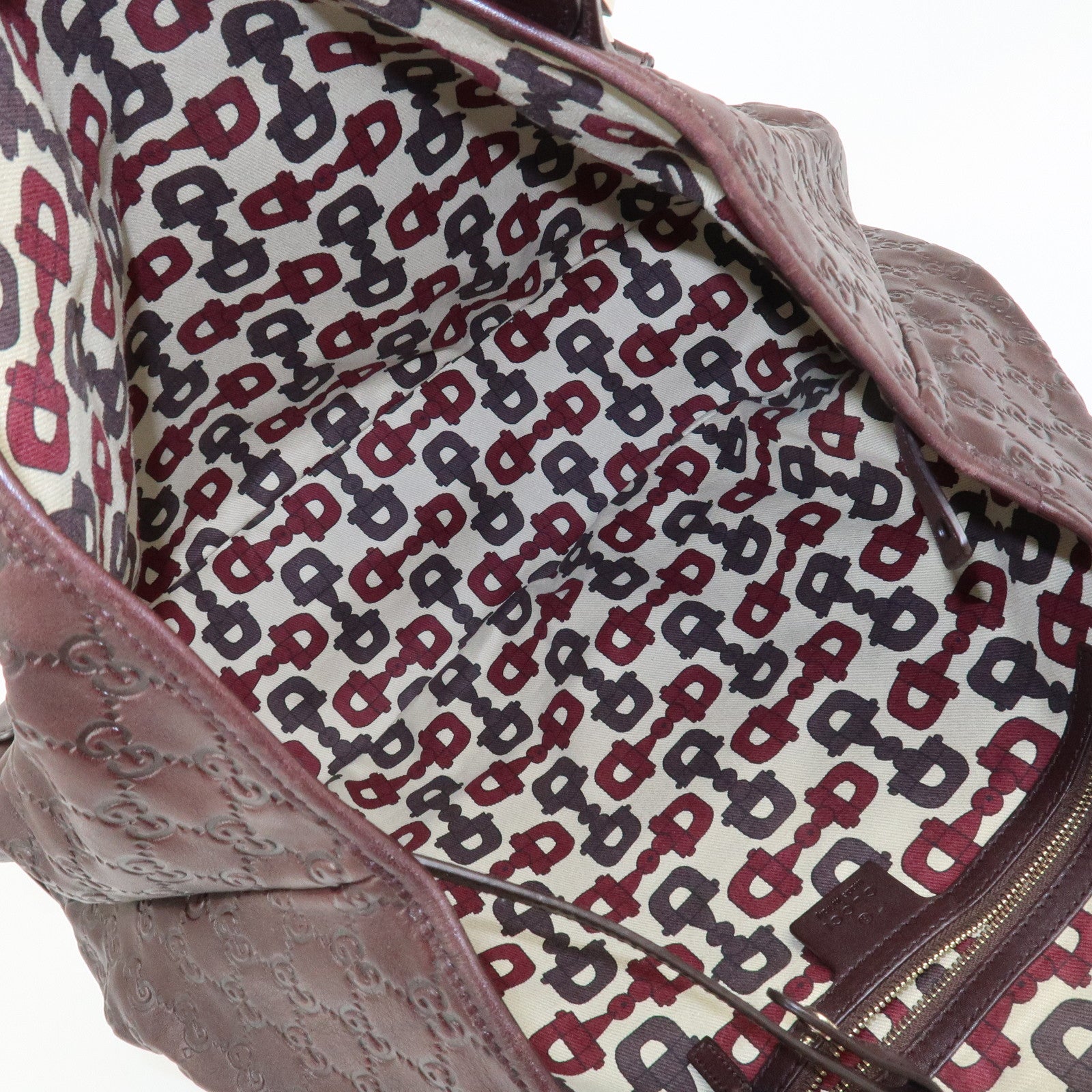 GUCCI Horsebit Guccissima Leather Hand Bag Shoulder Bag 137621