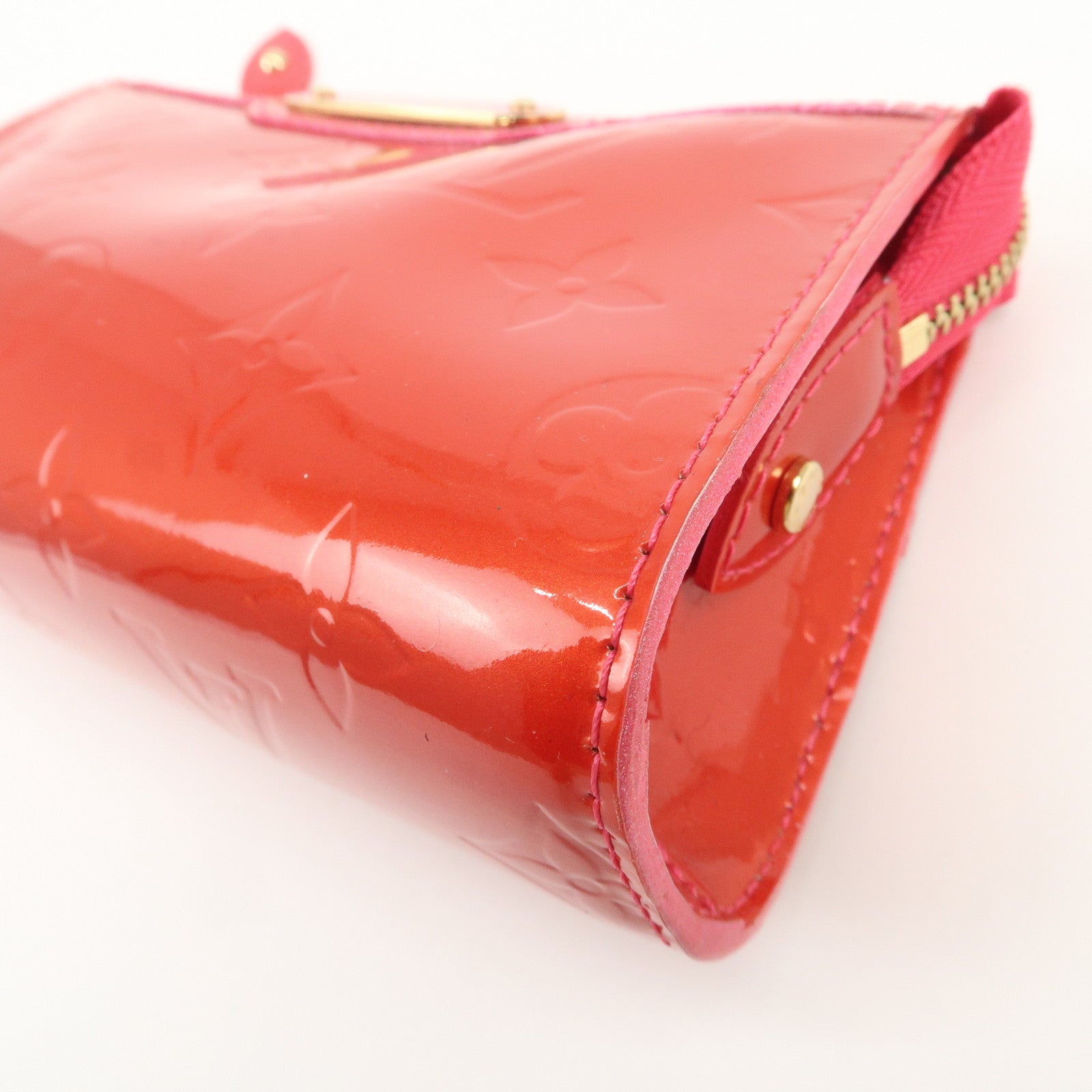 Louis Vuitton Monogram Vernis Trousse Cosmetic Pouch Red M93647