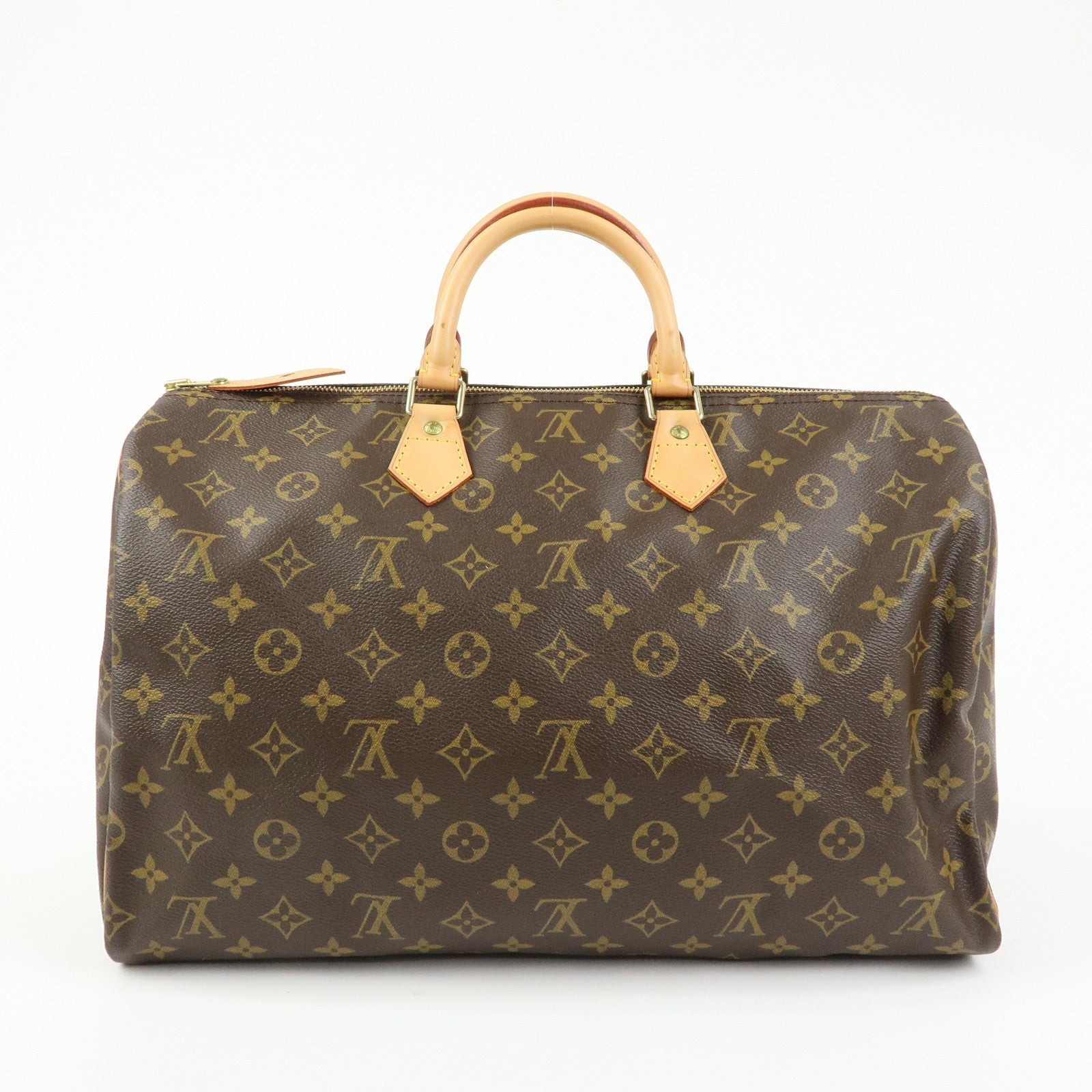 Louis Vuitton Monogram Speedy 40 Hand Bag Boston Bag Brown M41522
