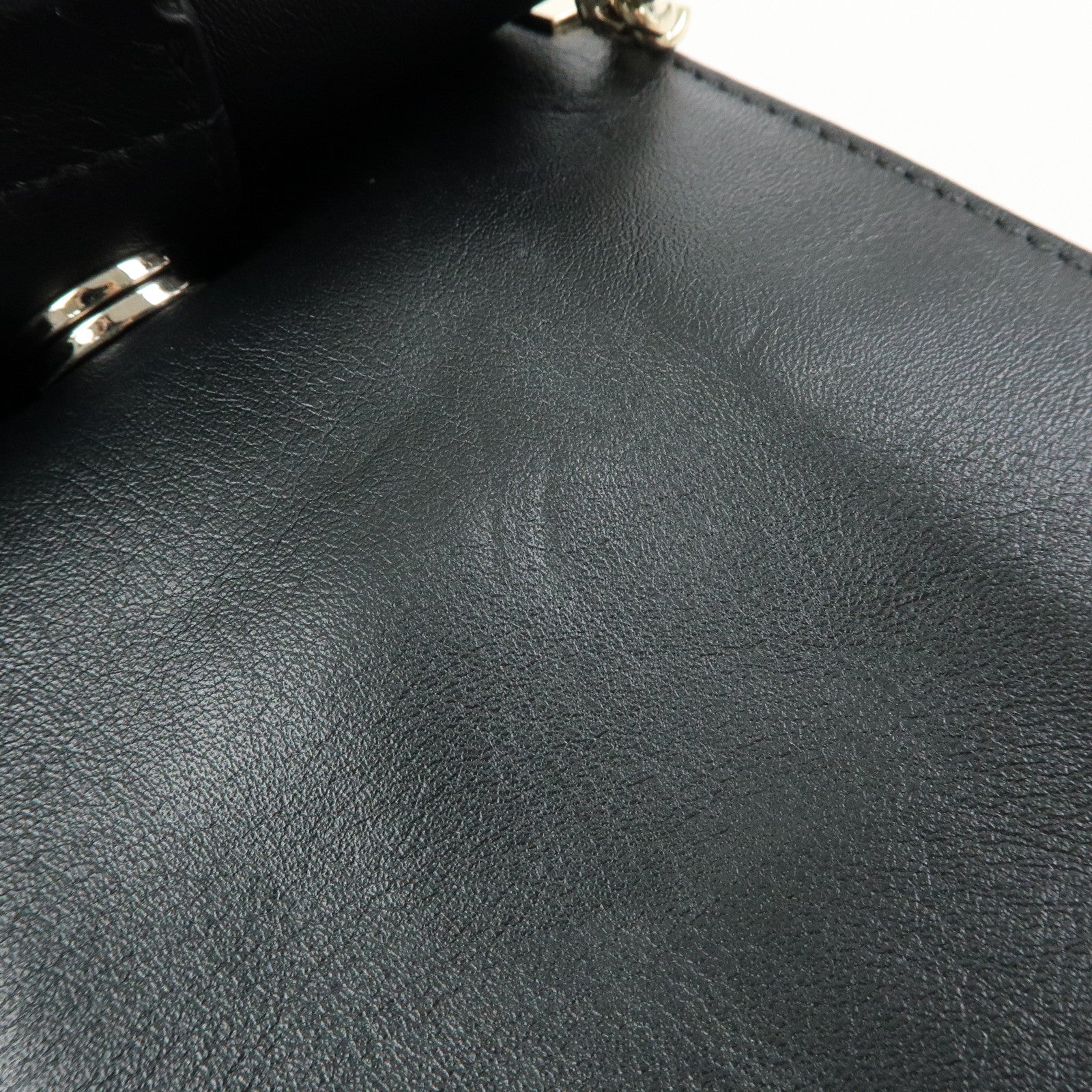 Chloe Faye Suede Leather Shoulder Bag Crossbody Bag Black Gold