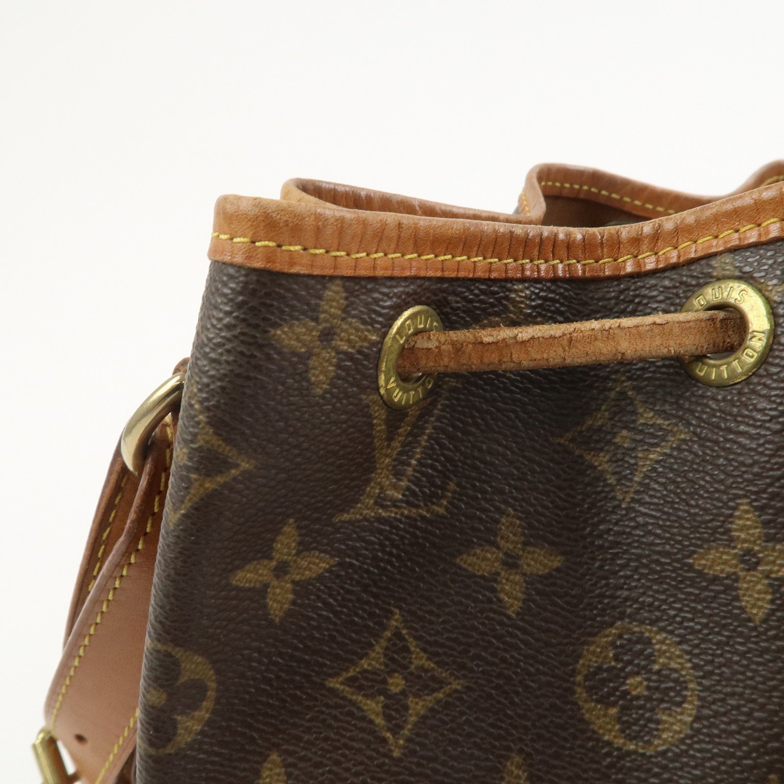 Louis Vuitton Monogram Petit Noe Shoulder Bag Brown M42226